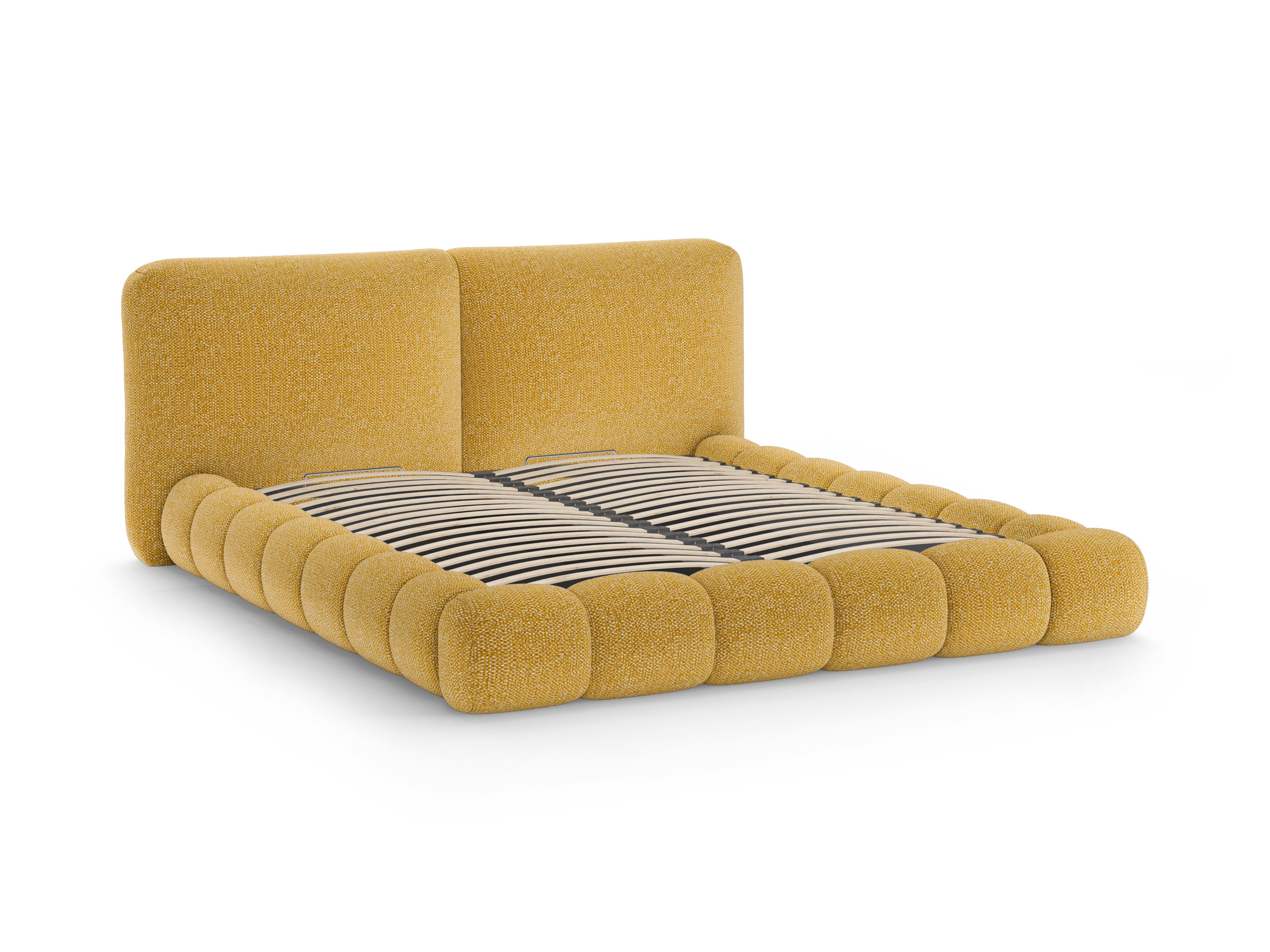 Bett SOLANGE senfgelb meliert
