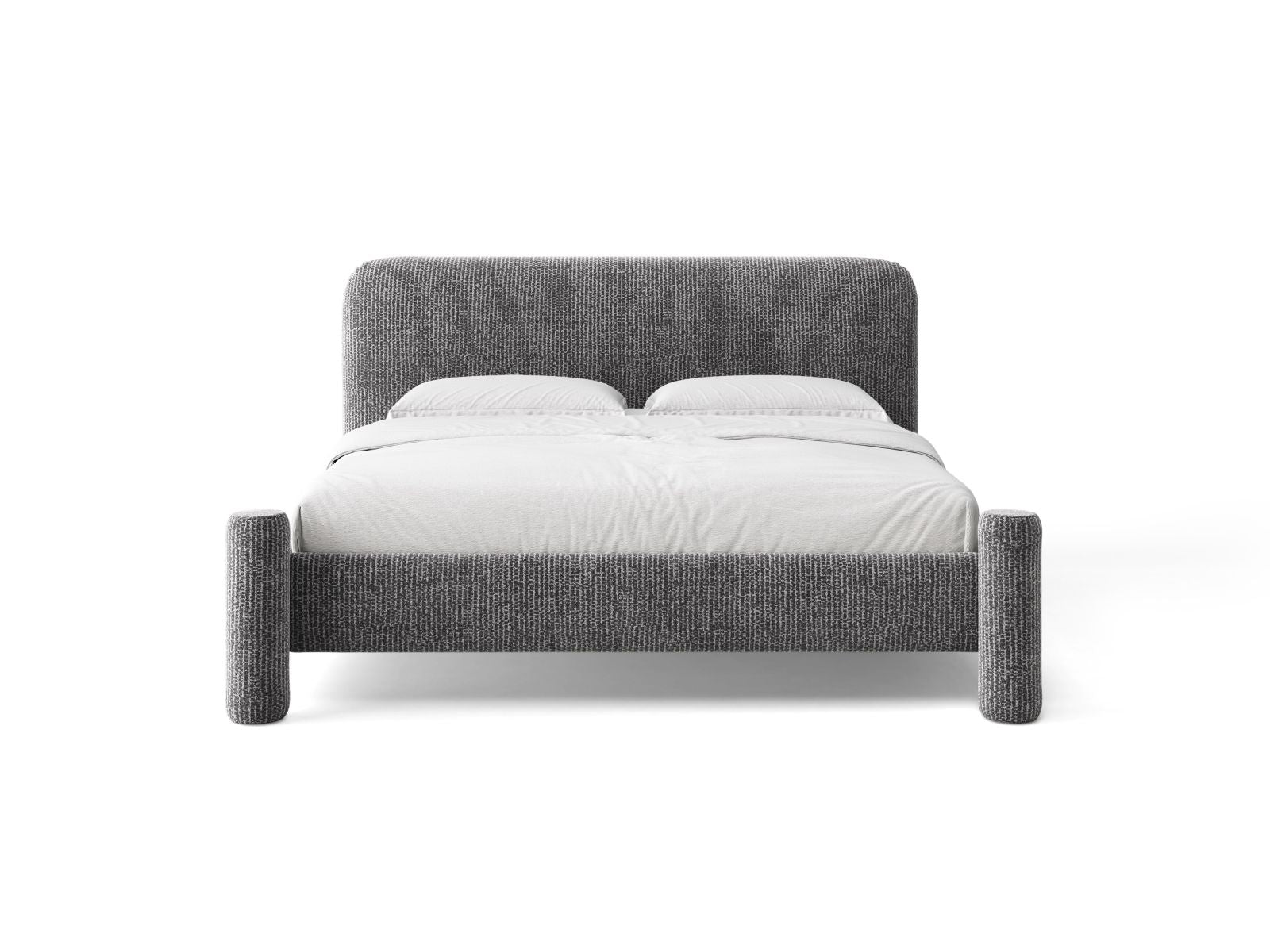 Bett VERA dunkelgrau meliert
