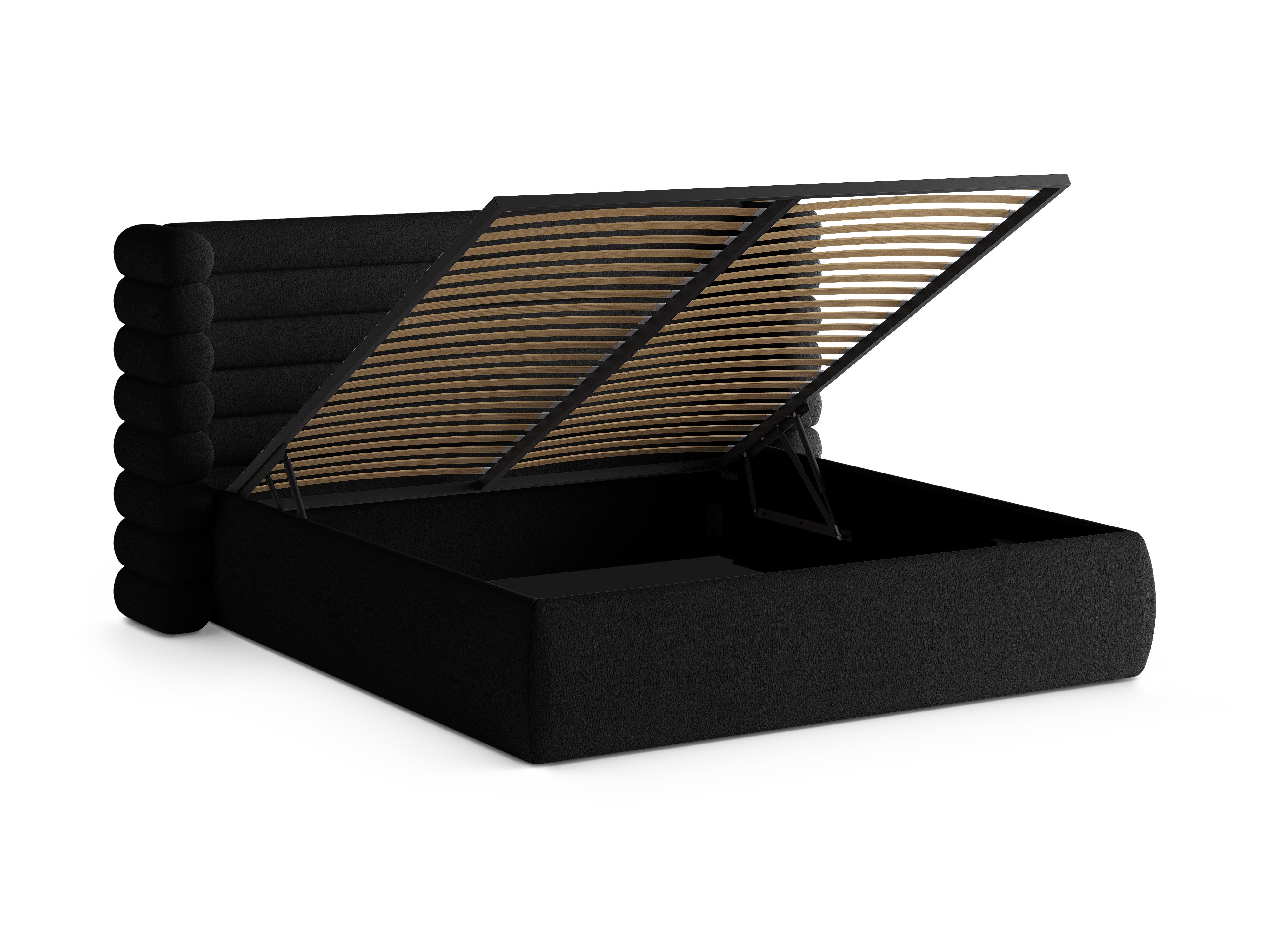 MOUNT Bed Black Boucle