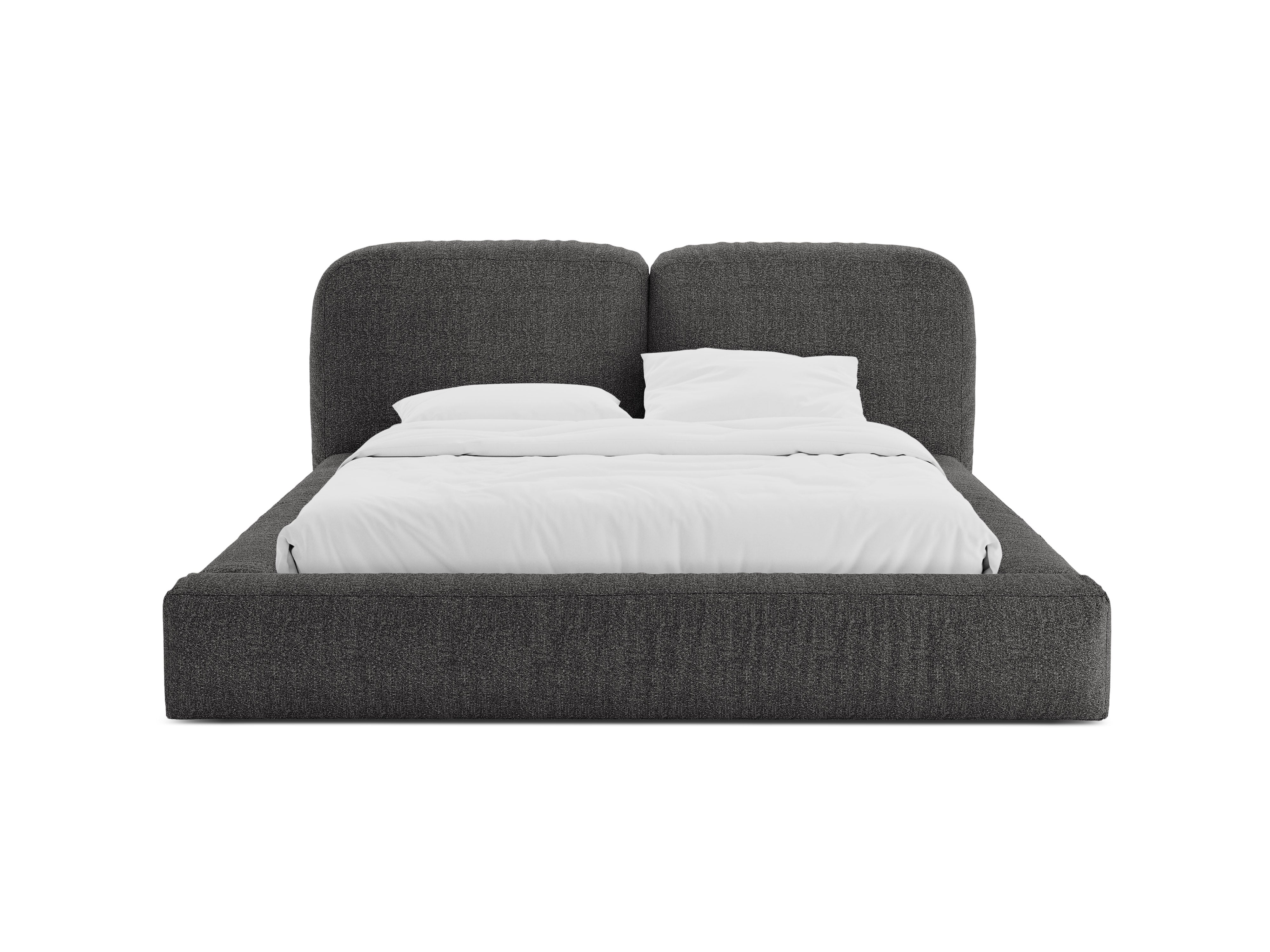 Bett MARTINA anthrazit Boucle