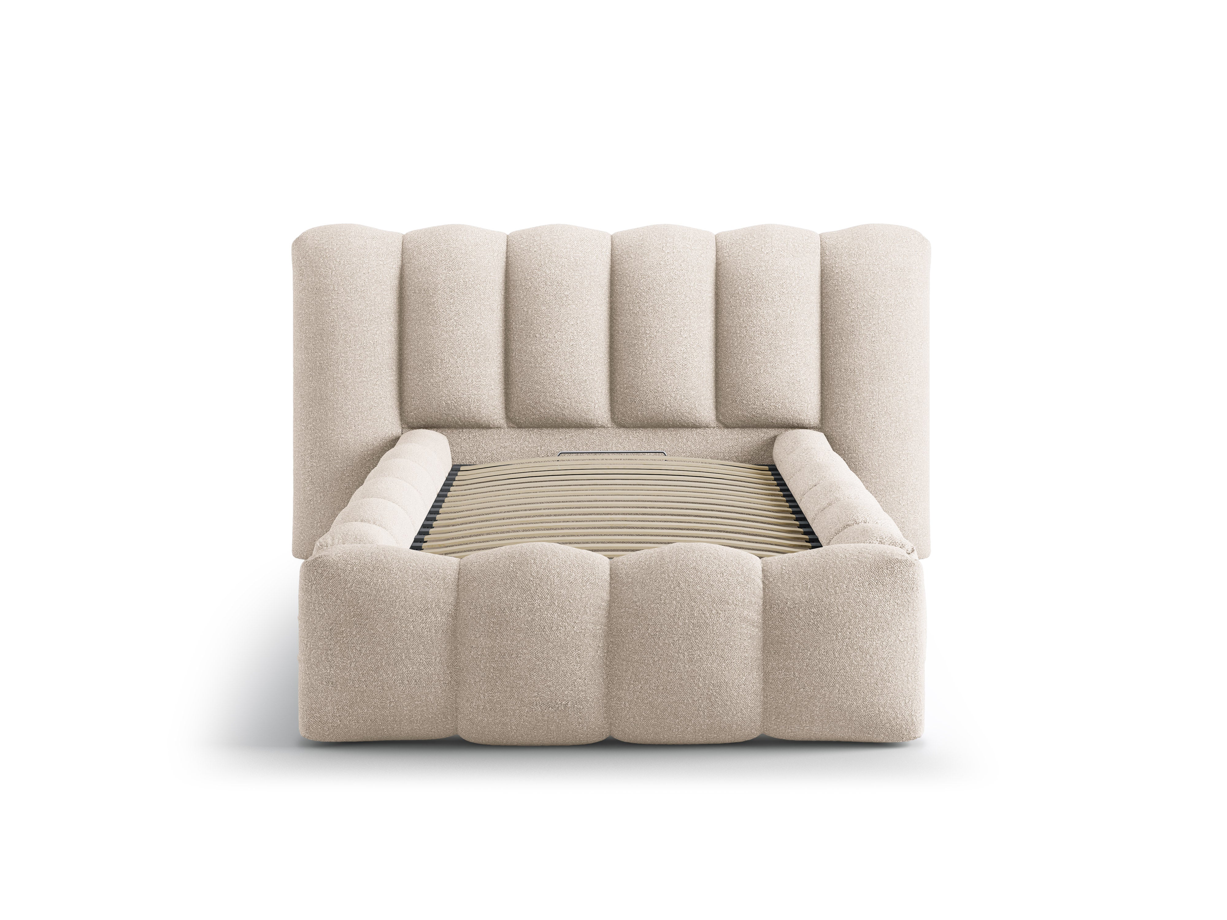 Bett LUPINE beige Boucle