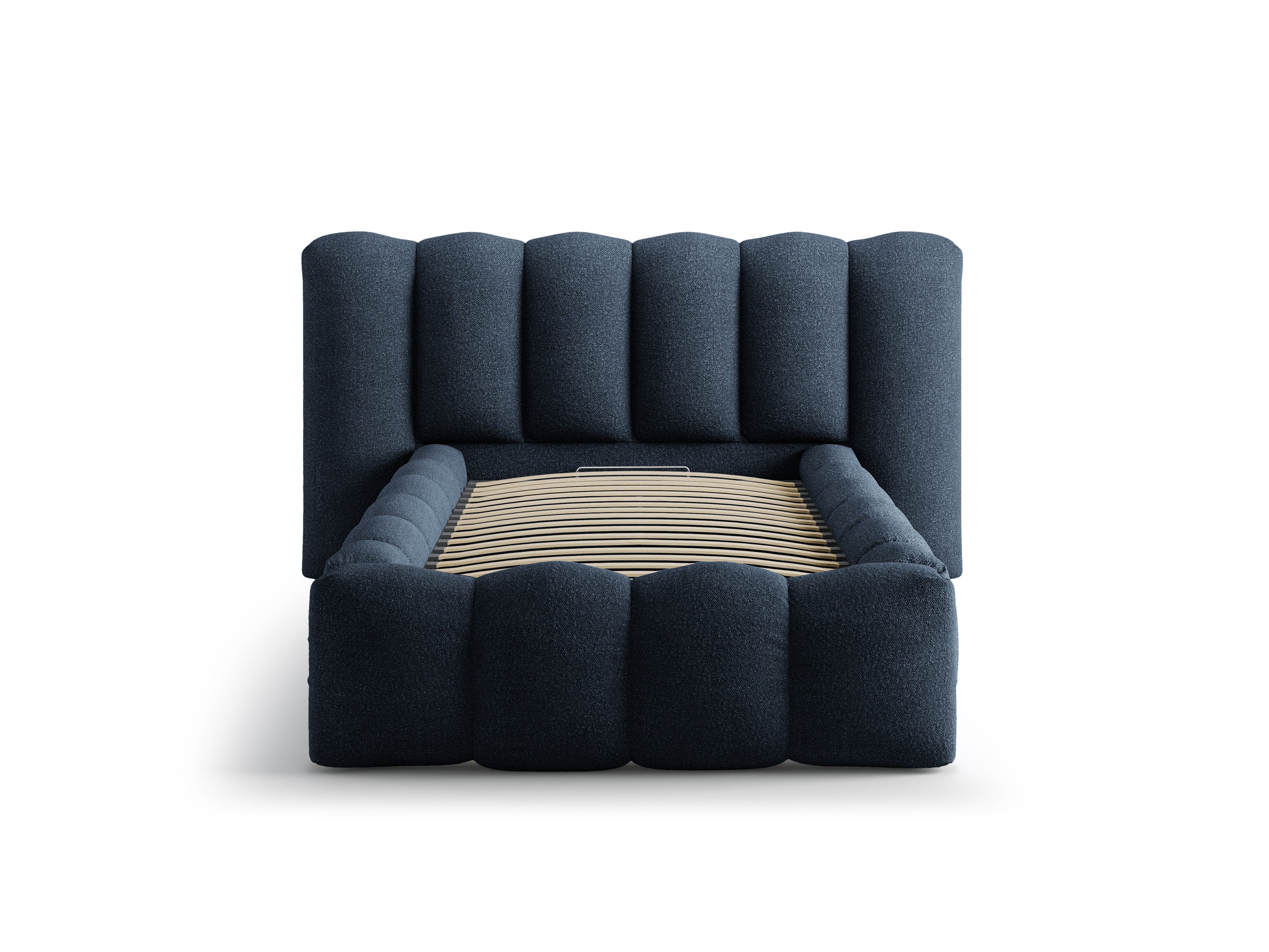 LUPINE Bed Dark Blue Boucle