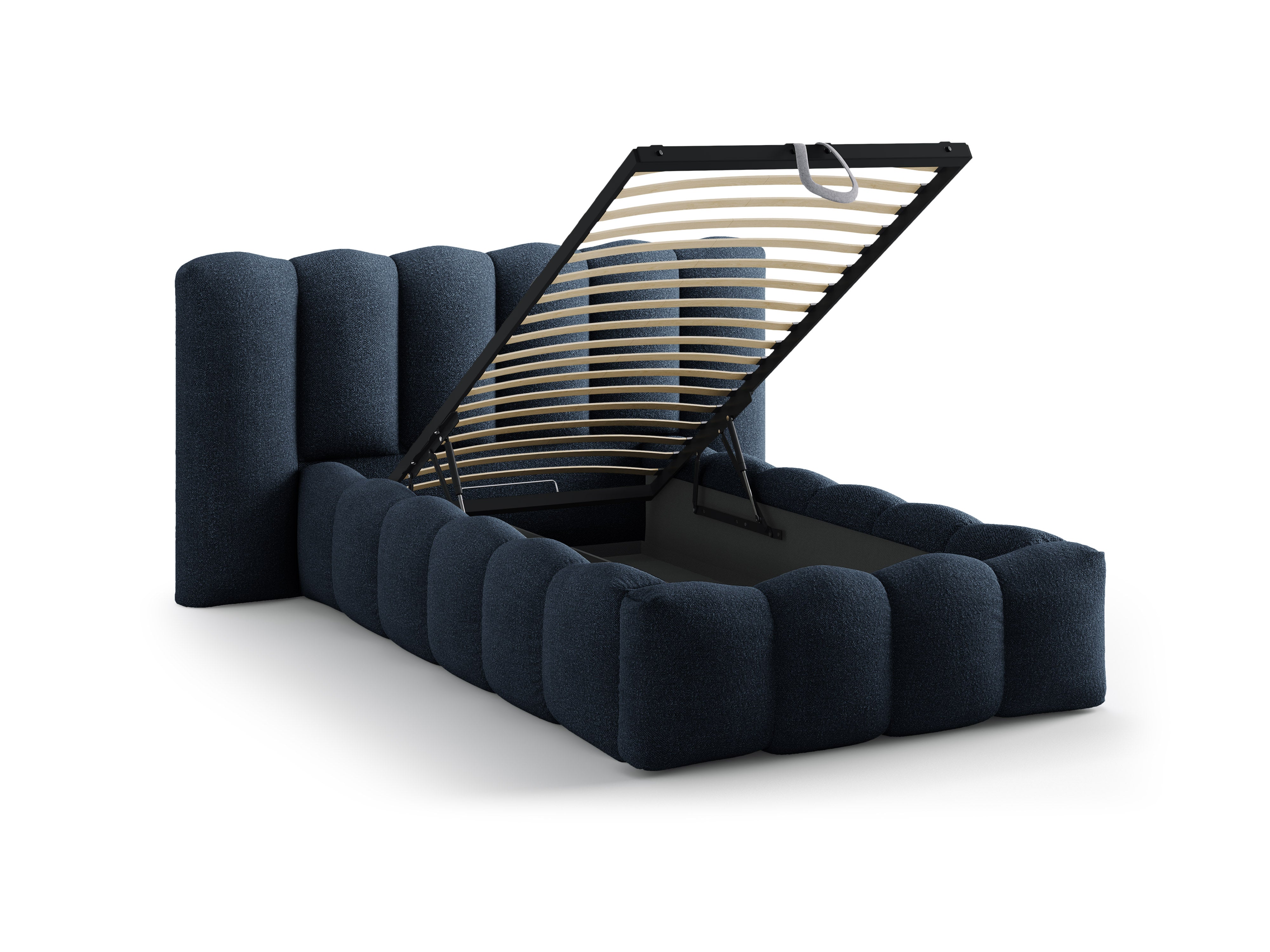LUPINE Bed Dark Blue Boucle