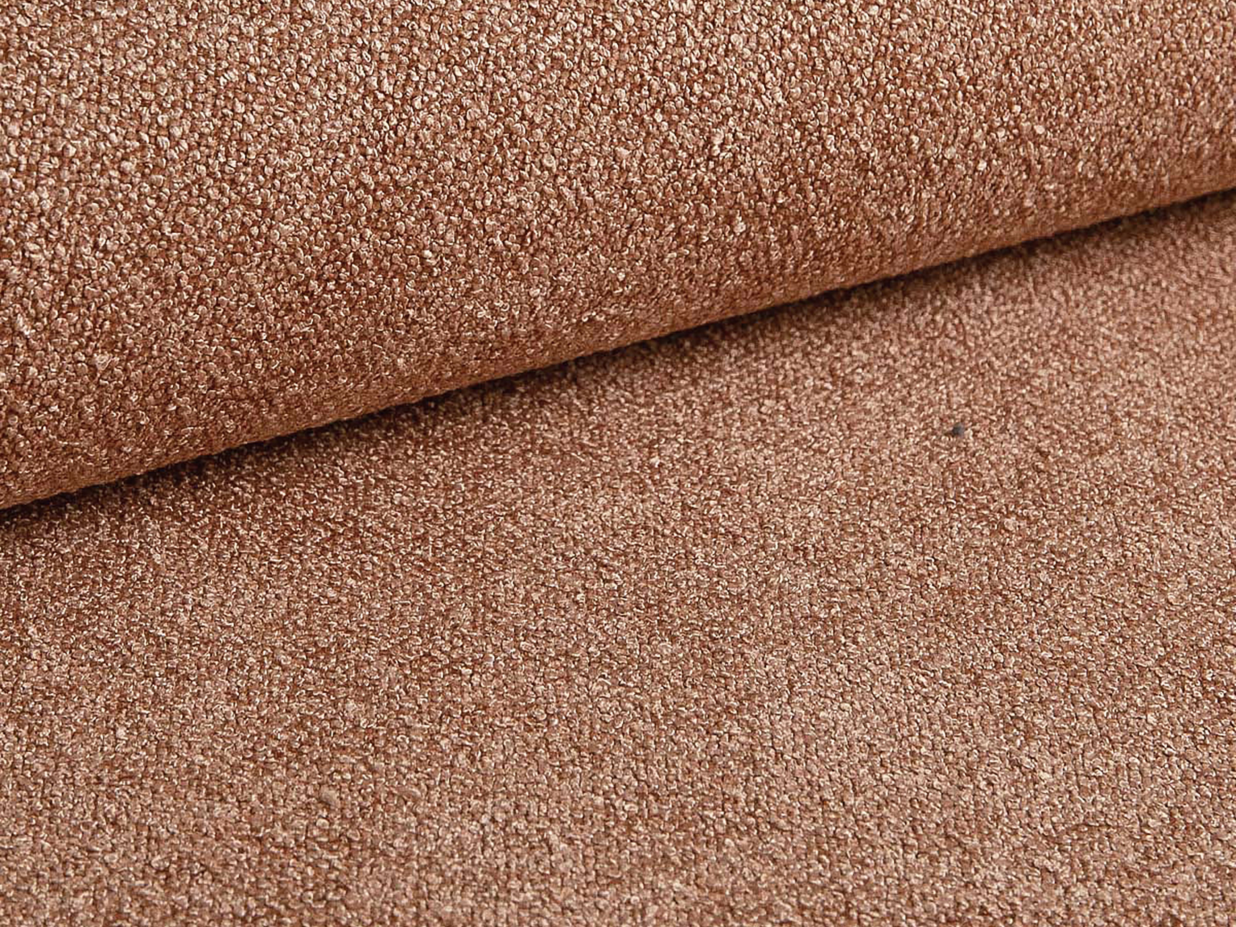 Bett mit Stauraum ERIC pfirsichfarbener Boucle