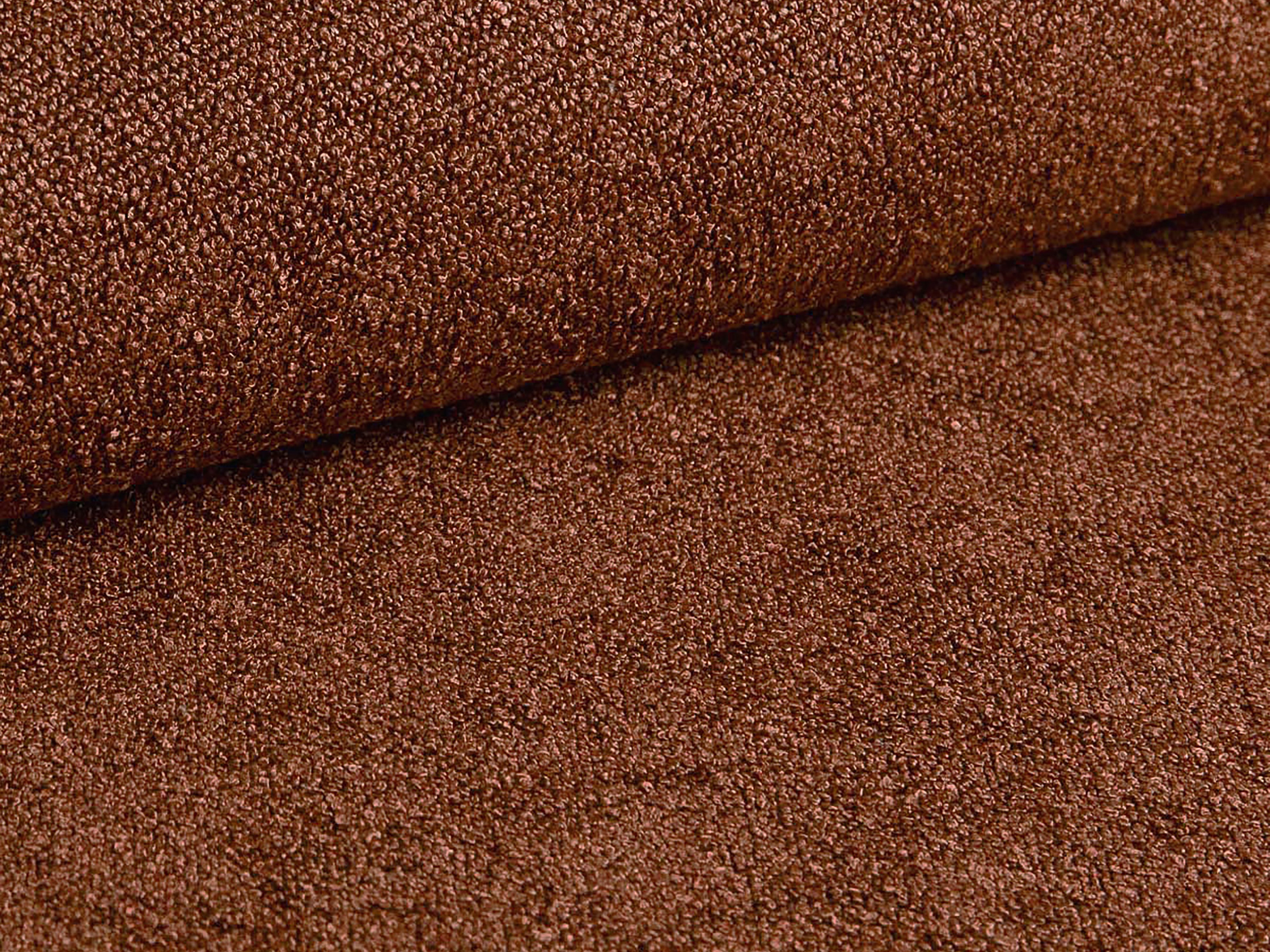Bett mit Stauraum ERIC ziegelrot Boucle