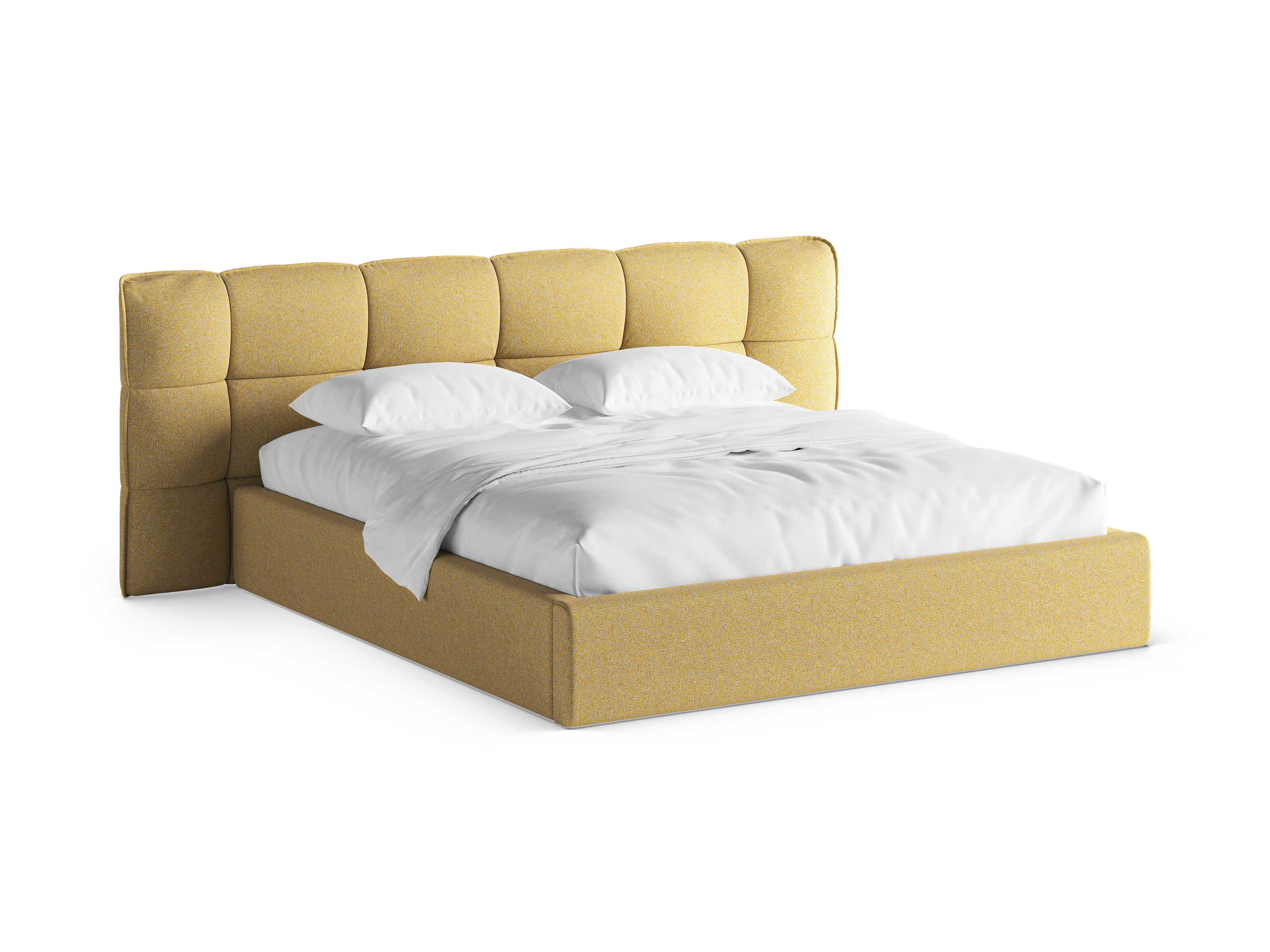 Bett mit Stauraum ERIC Sonnenblumen-Melange