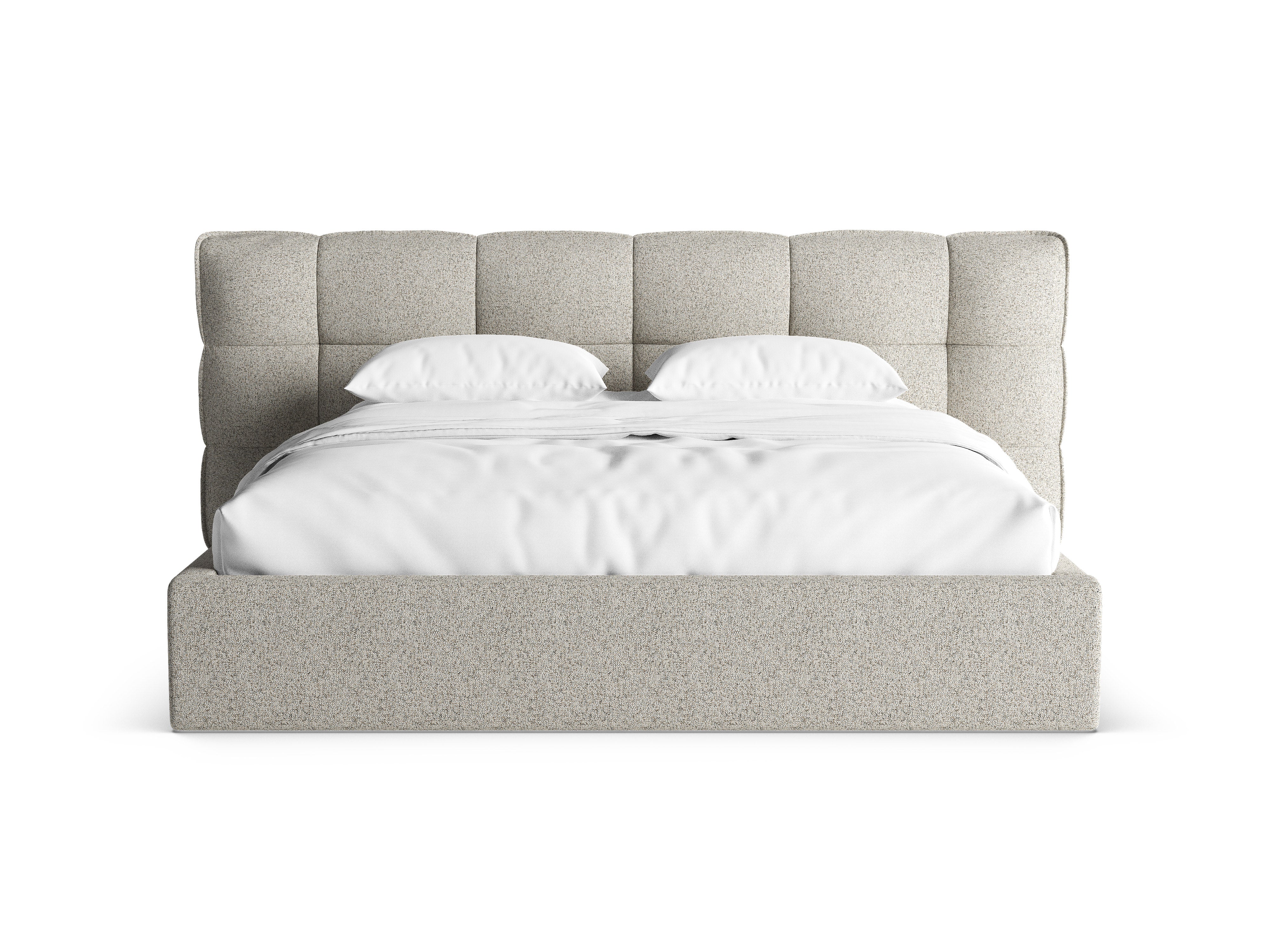 ERIC Bed with Storage in Beige Mélange