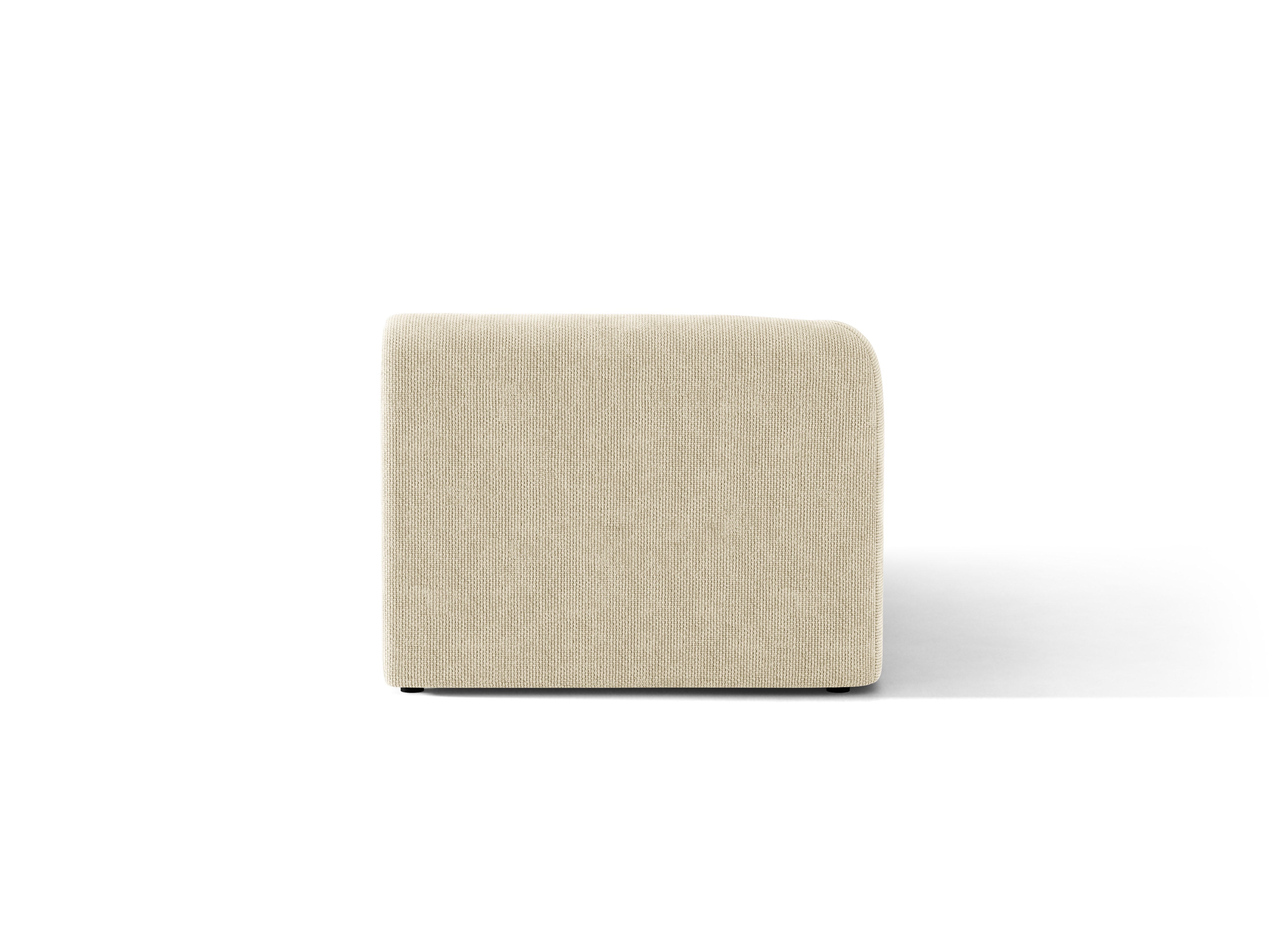 Linksseitiger Sessel MILEY hellbeige samtig