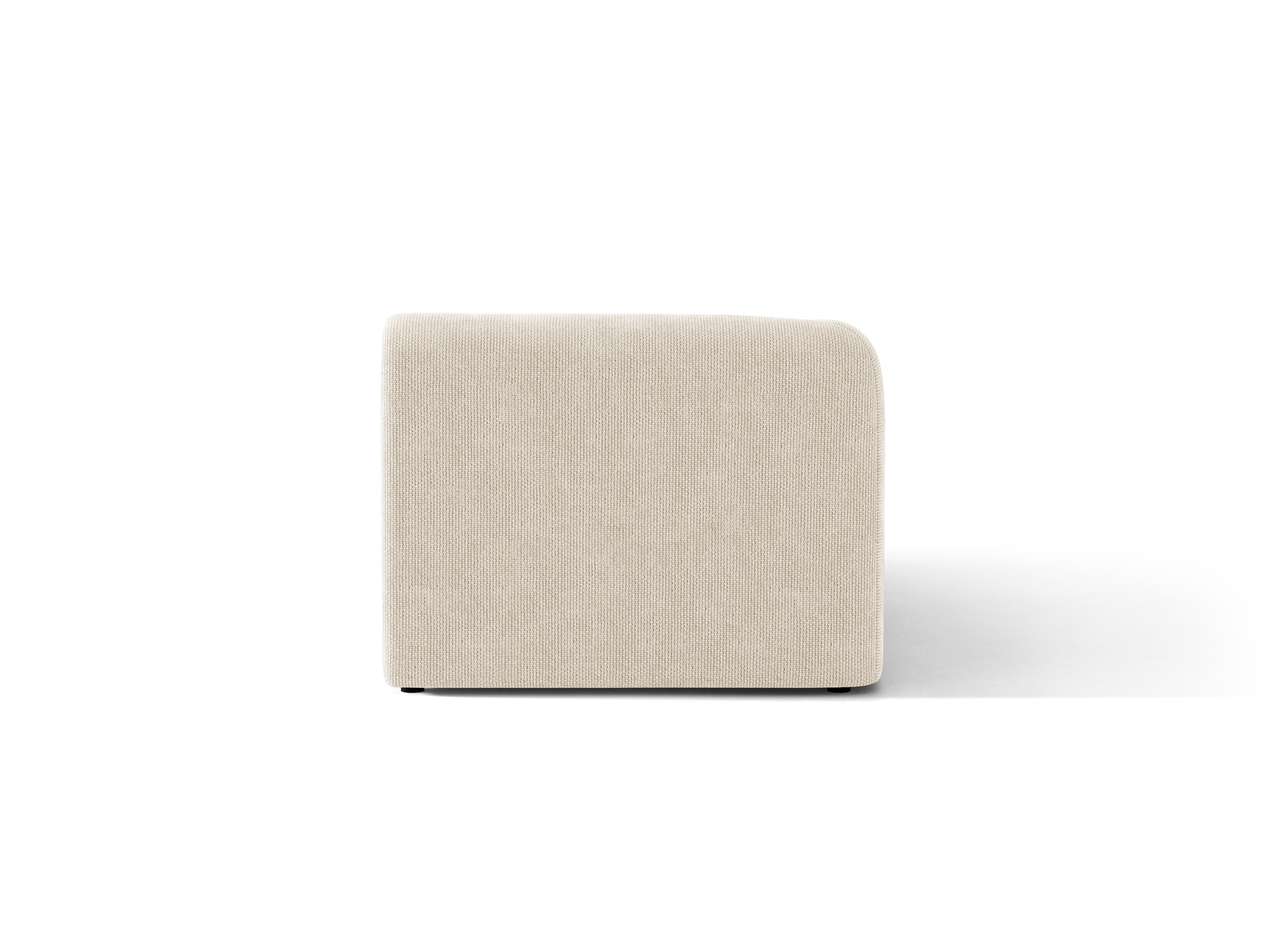 Linksseitiger Sessel MILEY Elfenbein Chenille
