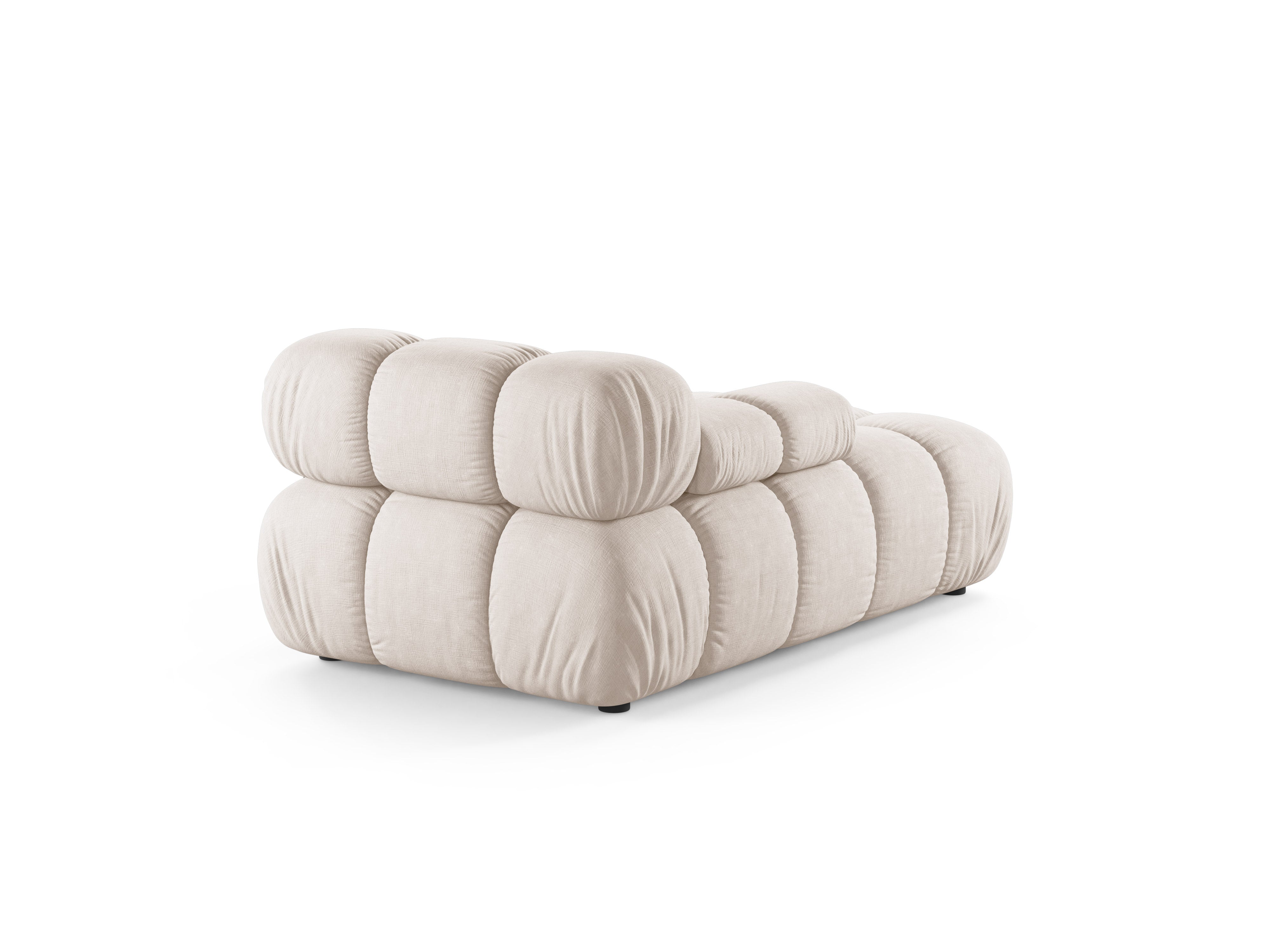 Beige linksseitiger Sessel BELLIS