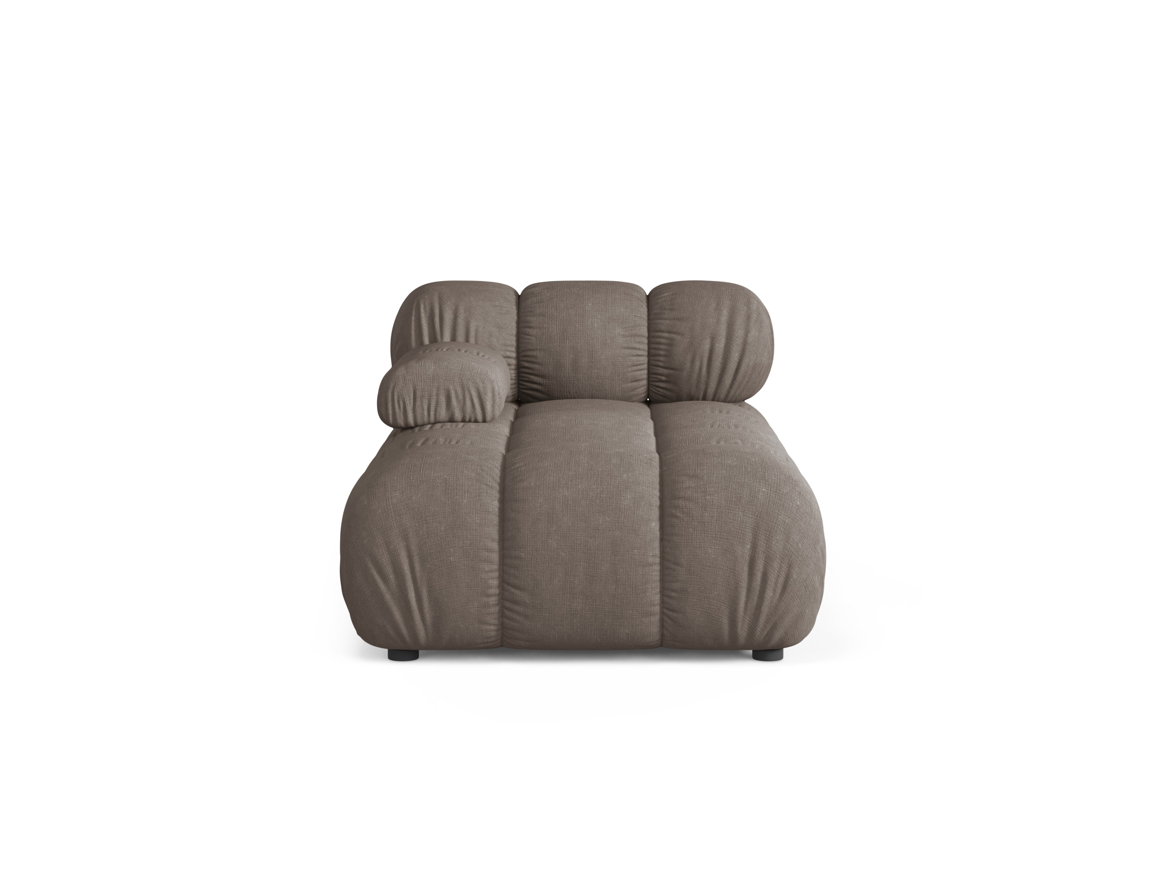 Linksseitiger Sessel BELLIS in dunklem Cappuccino
