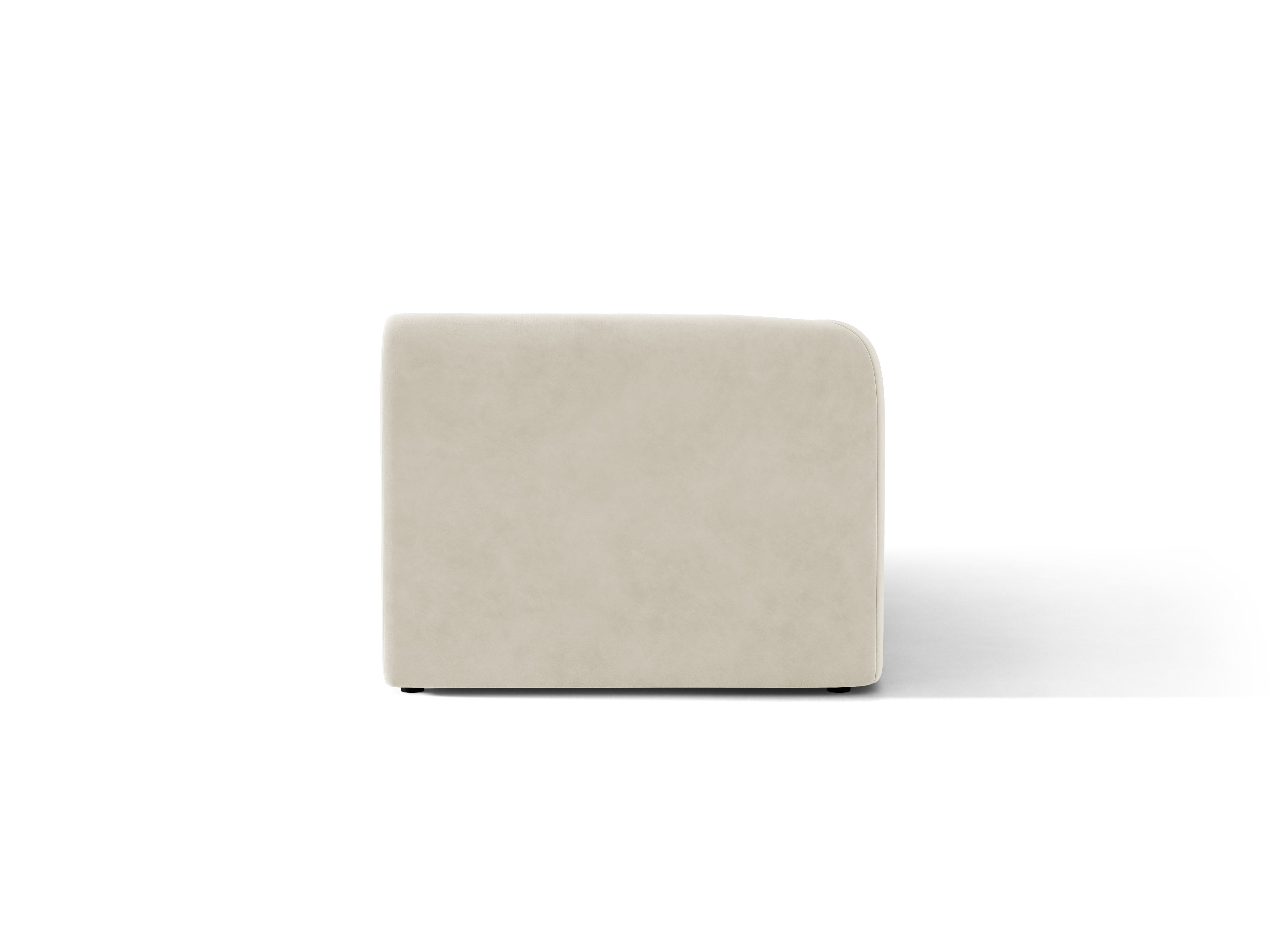 Samt-Sessel links MILEY hellbeige