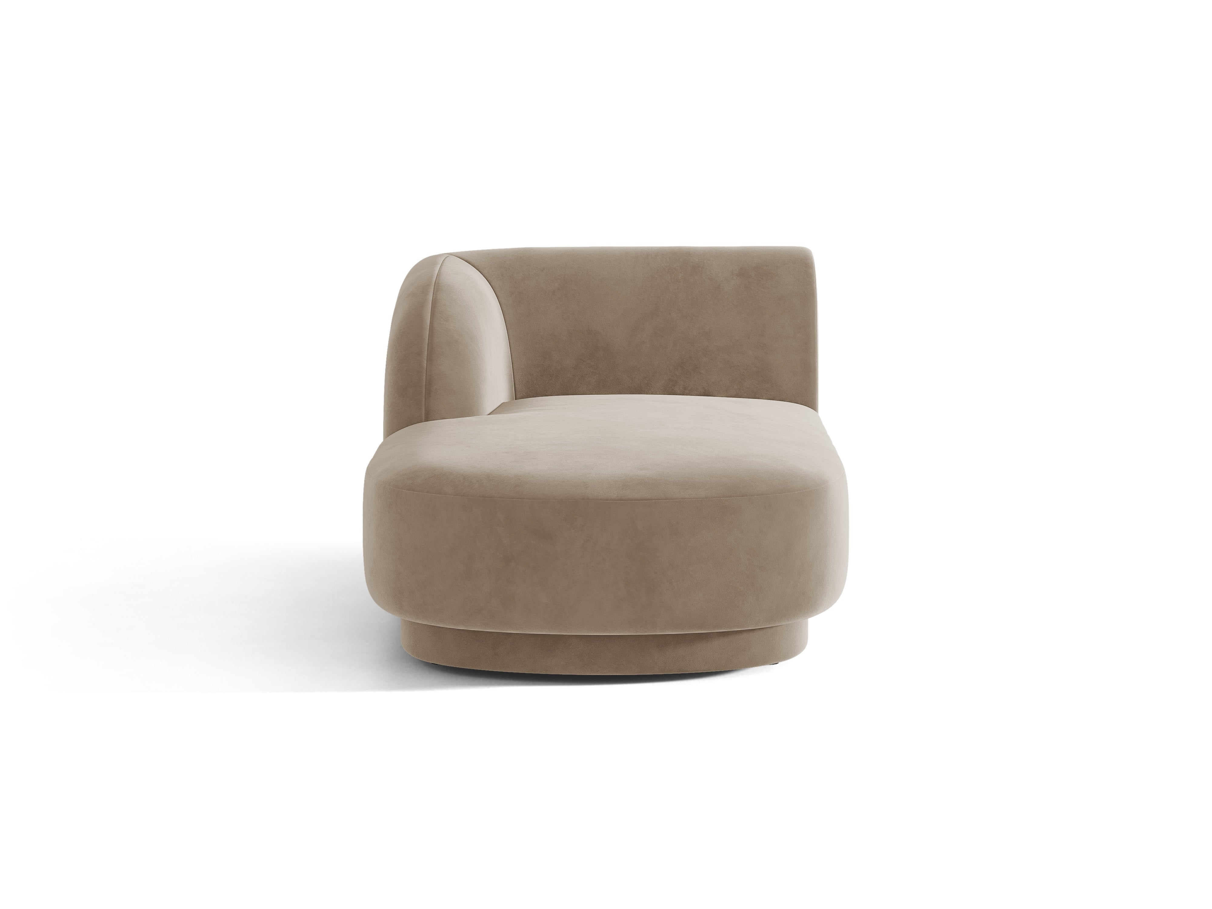 Samt-Sessel links MILEY cappuccino