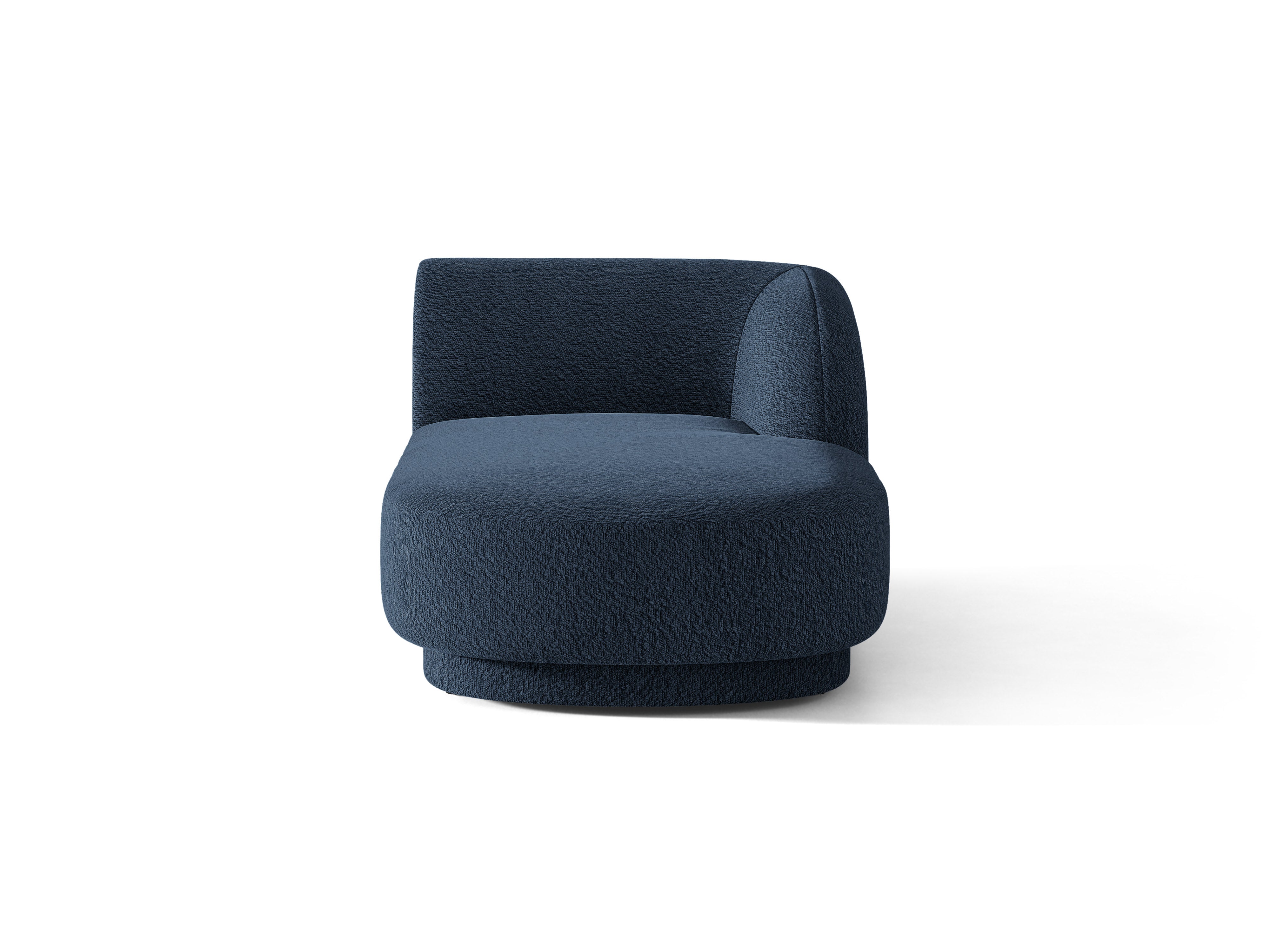 Rechtsseitiger Sessel MILEY dunkelblauer Boucle