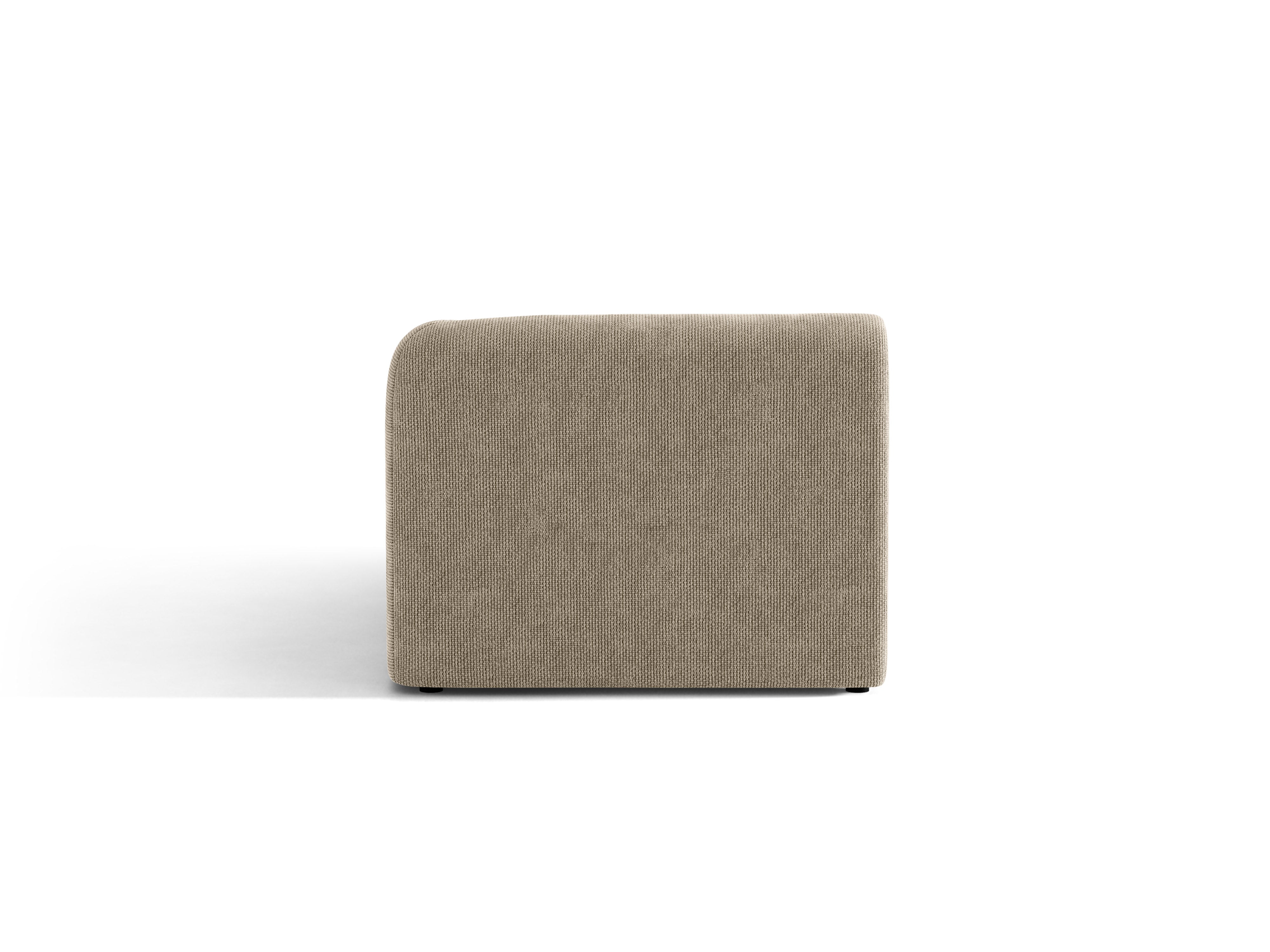 Rechtsseitiger Sessel MILEY beige samtig