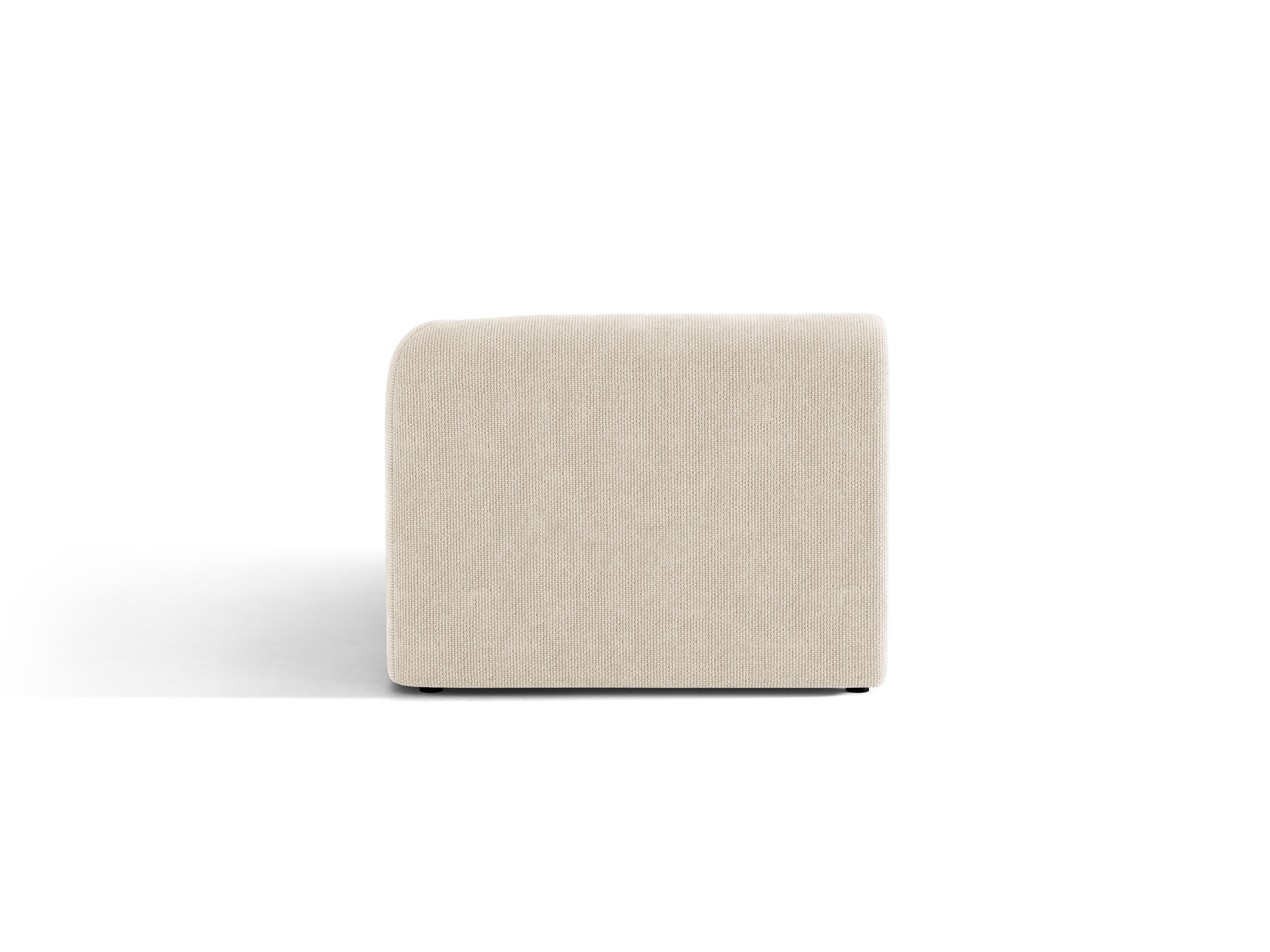 Rechtsseitiger Sessel MILEY Elfenbein Chenille