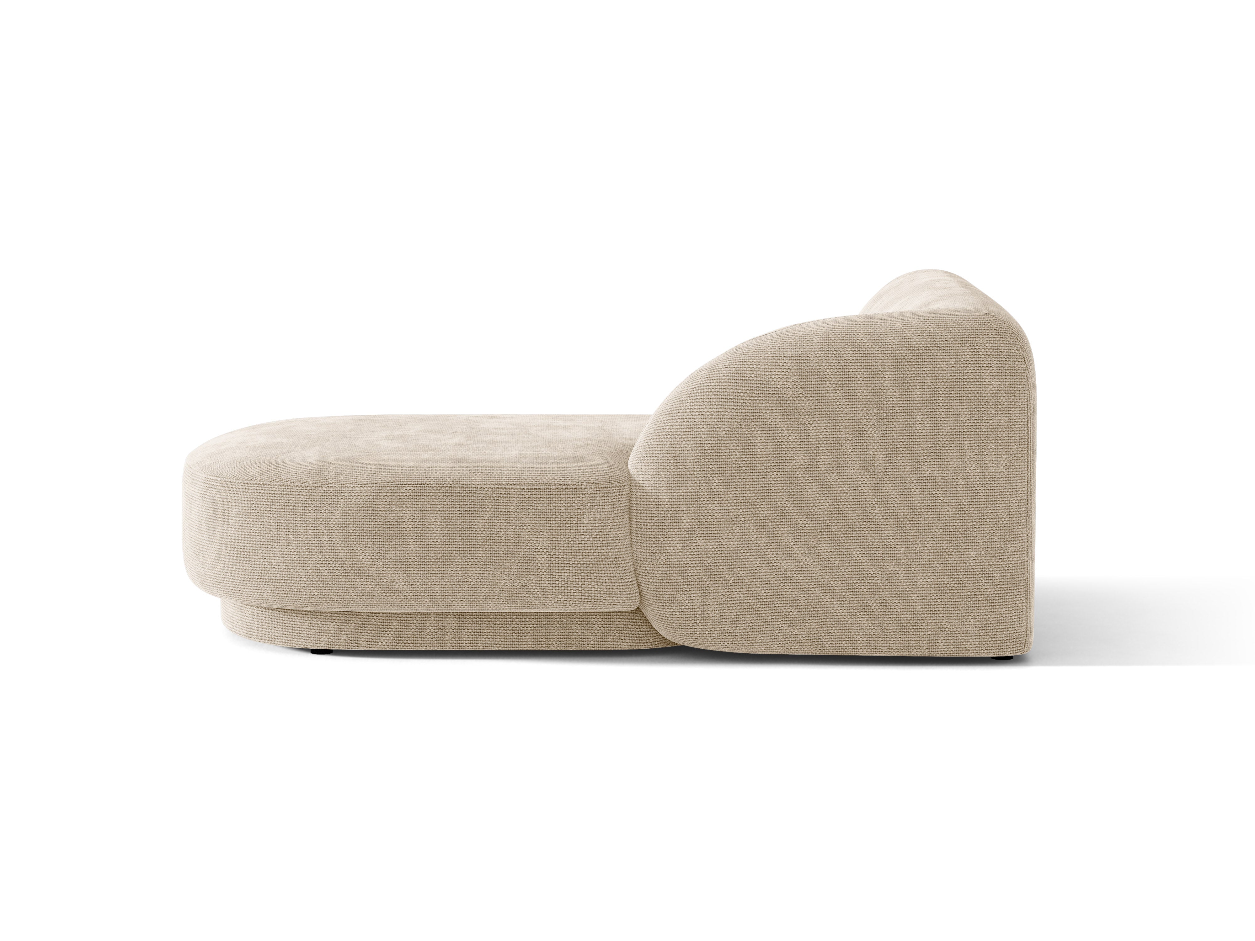 Rechtsseitiger Sessel MILEY beige Chenille