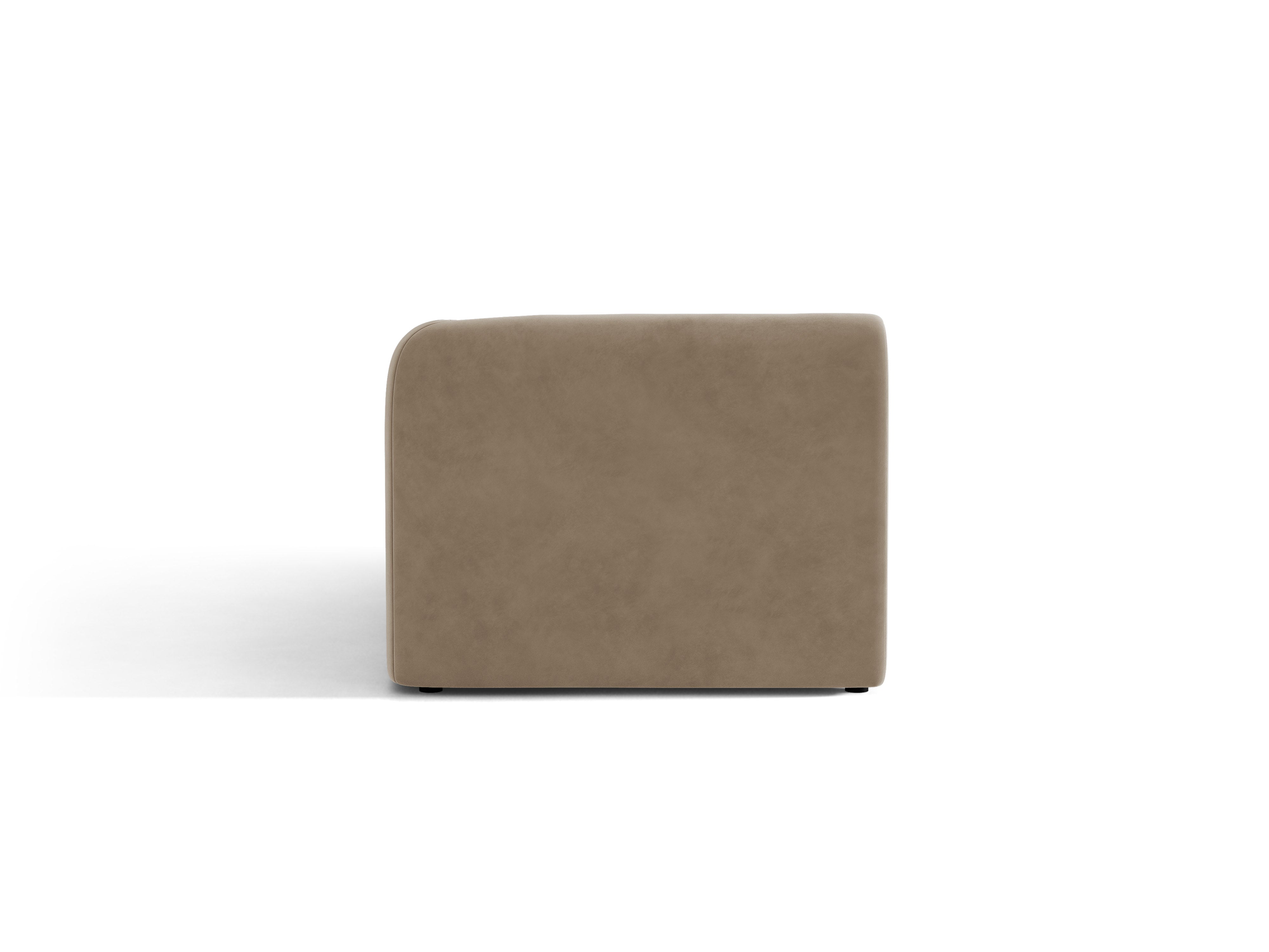Samt-Sessel rechts MILEY cappuccino