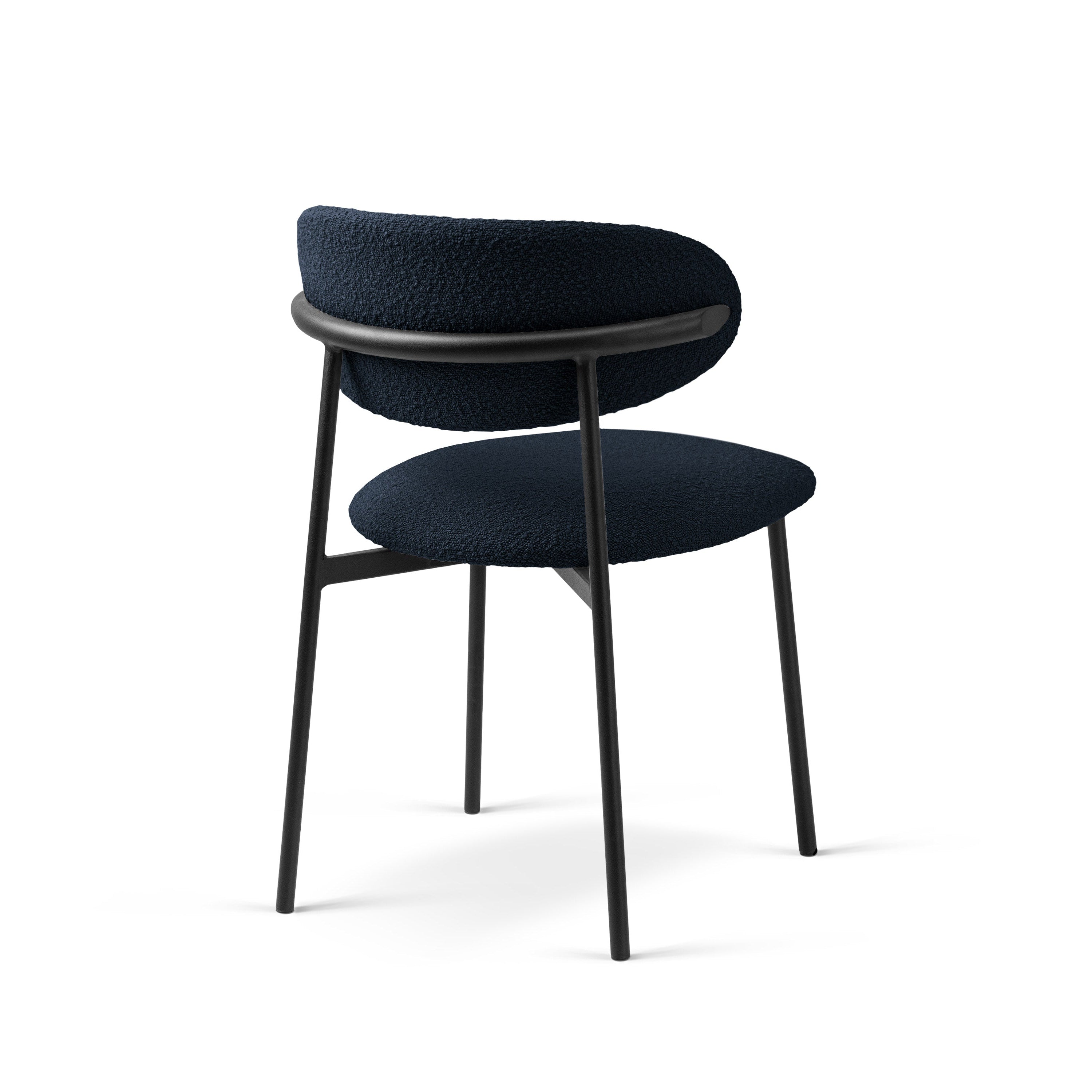 Stuhl NINA dunkelblau Boucle