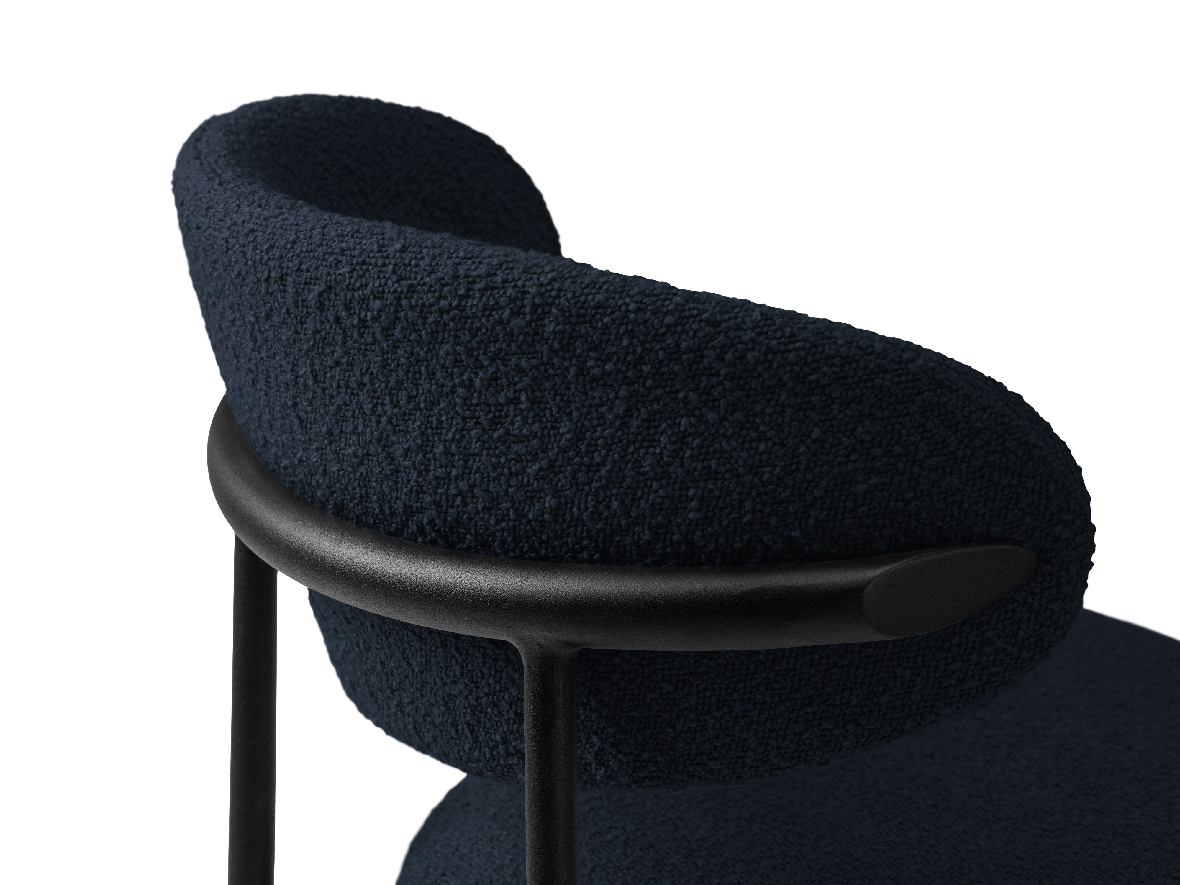Stuhl NINA dunkelblau Boucle
