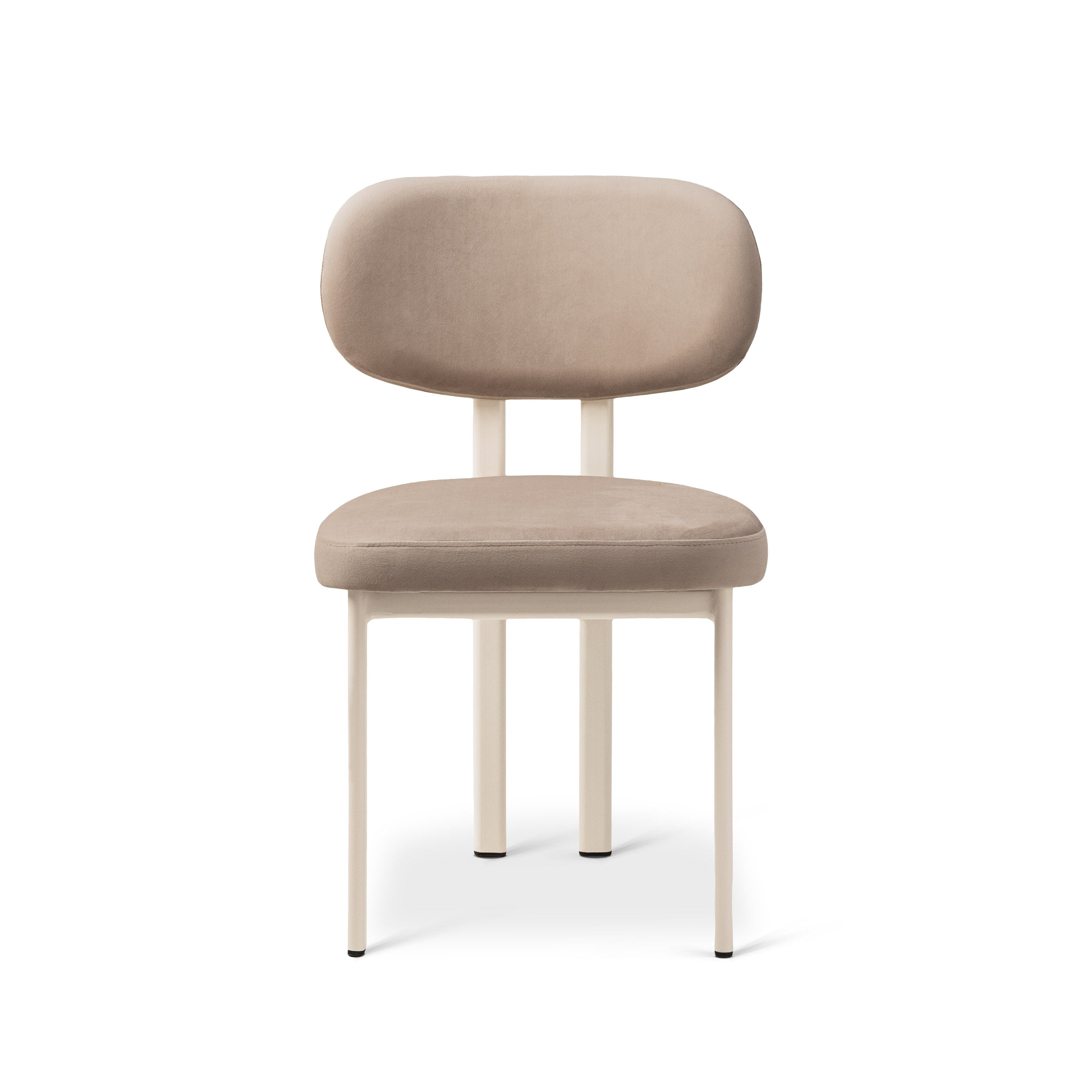 Stuhl SAM mandelbeige Samt