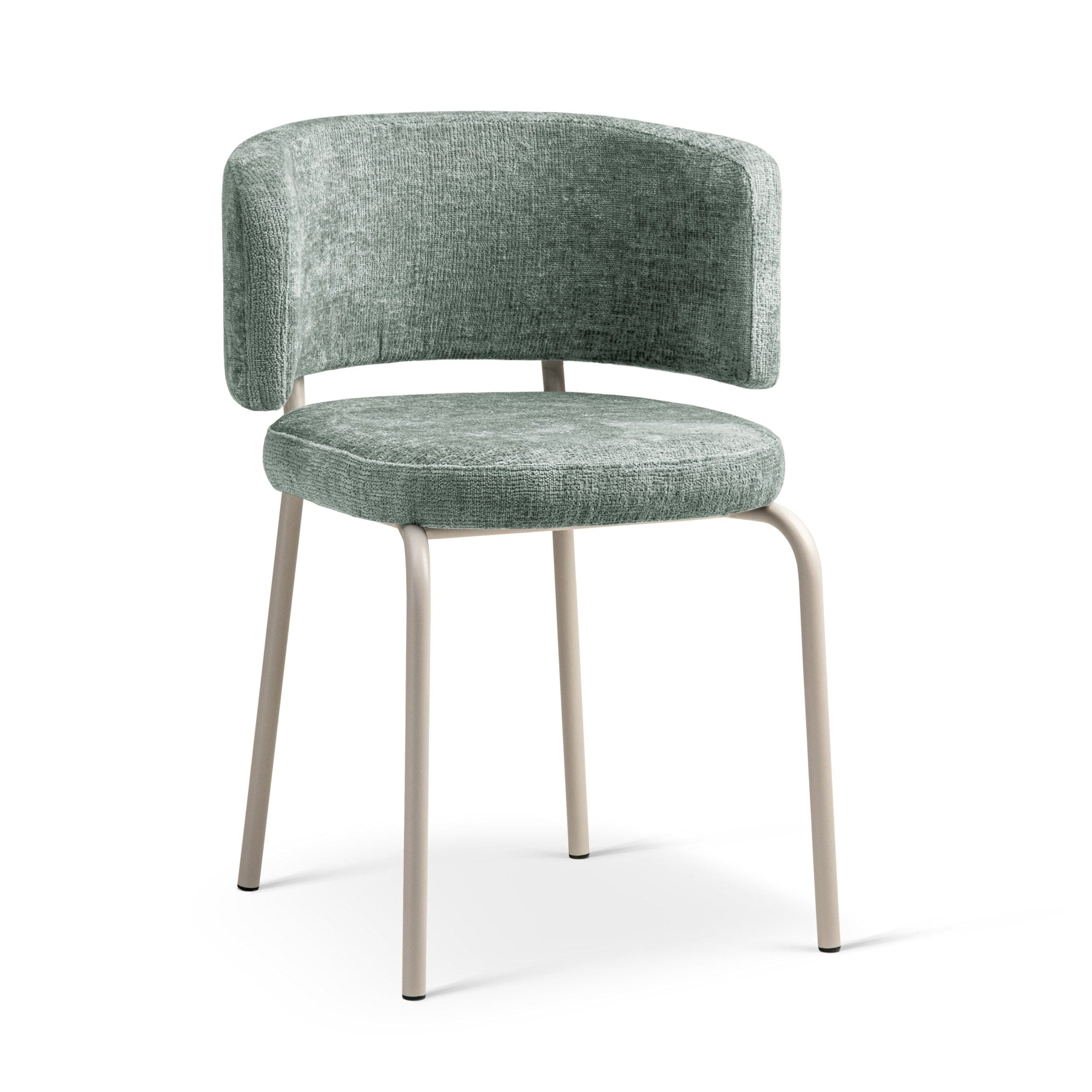 Chair DORA light blue chenille [ewelina]