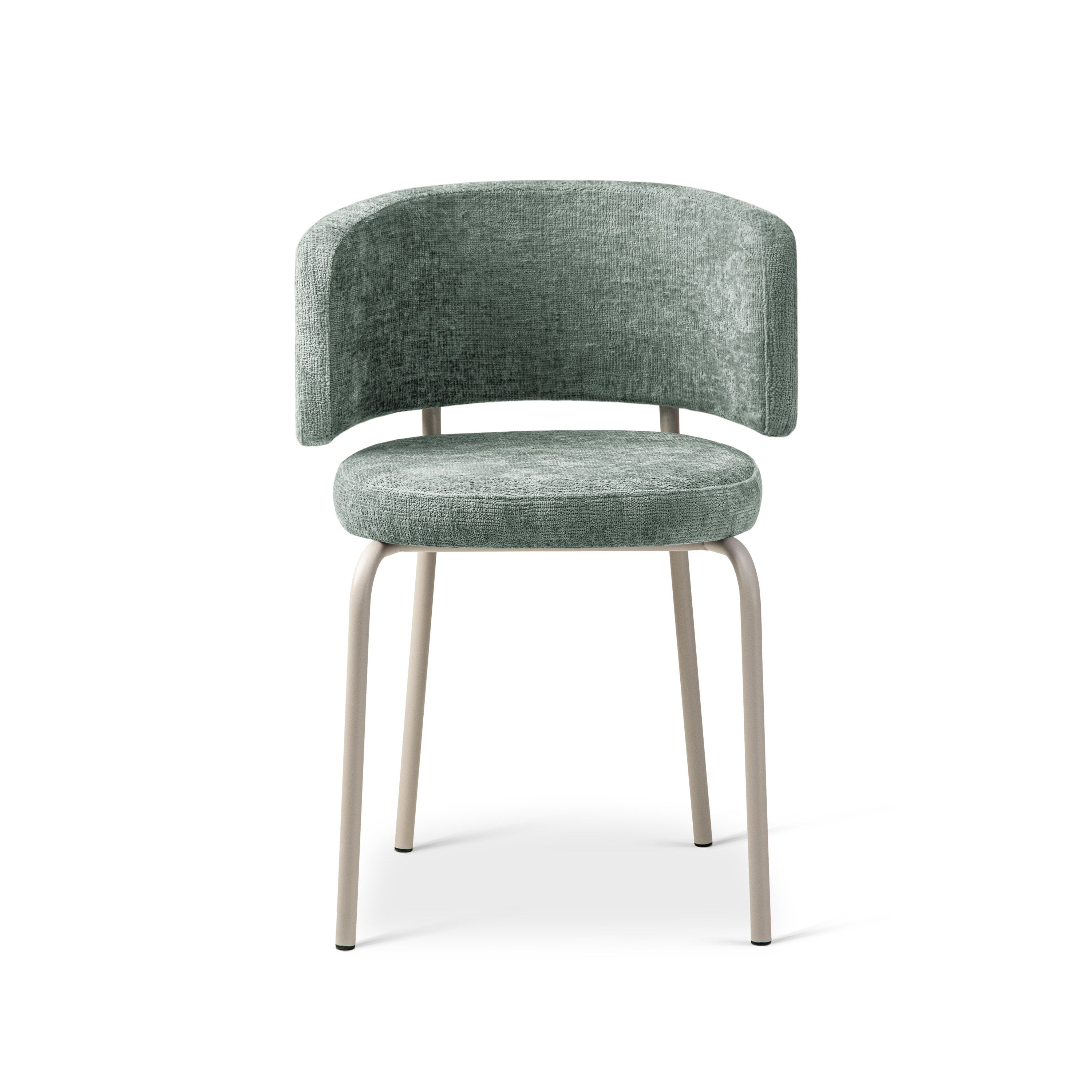 Chair DORA light blue chenille [ewelina]