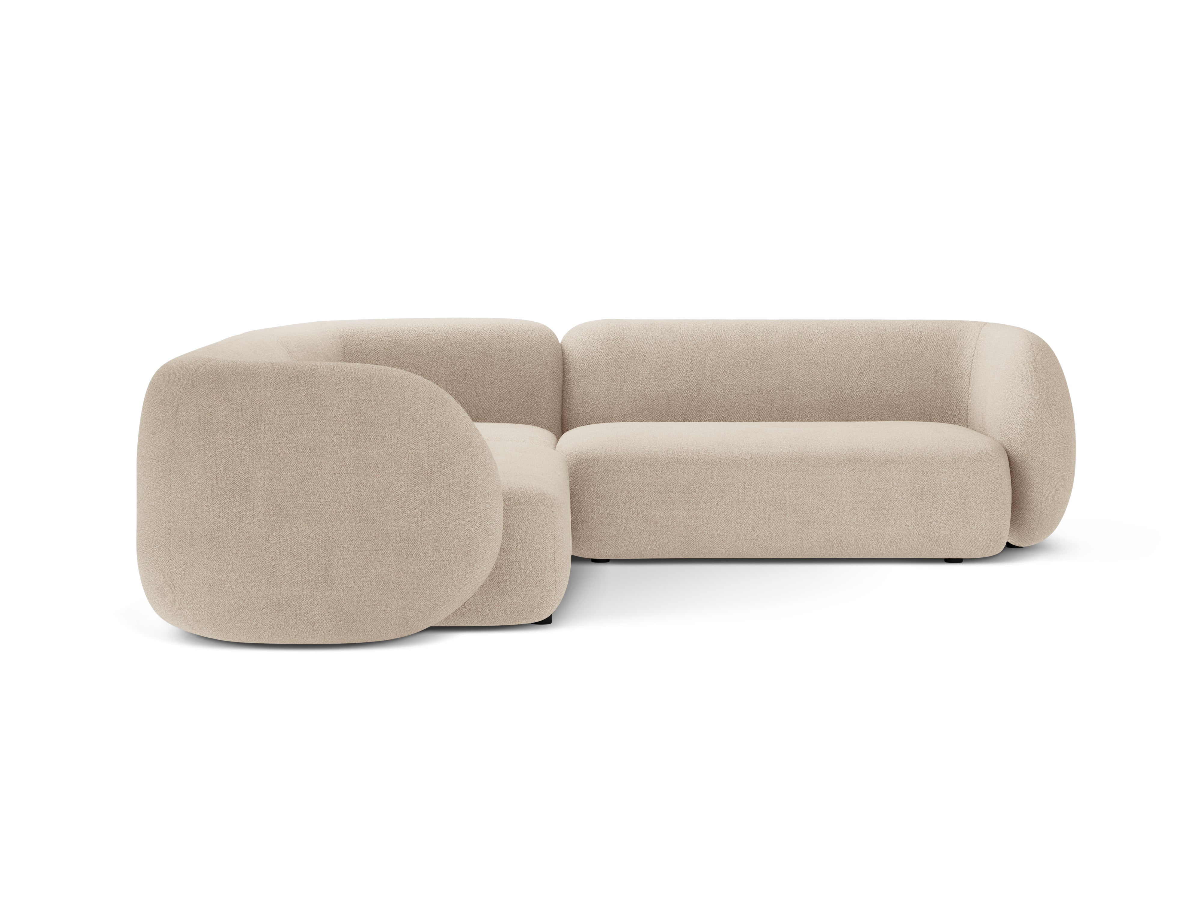 Symmetrical Corner Sofa KATE Beige Boucle