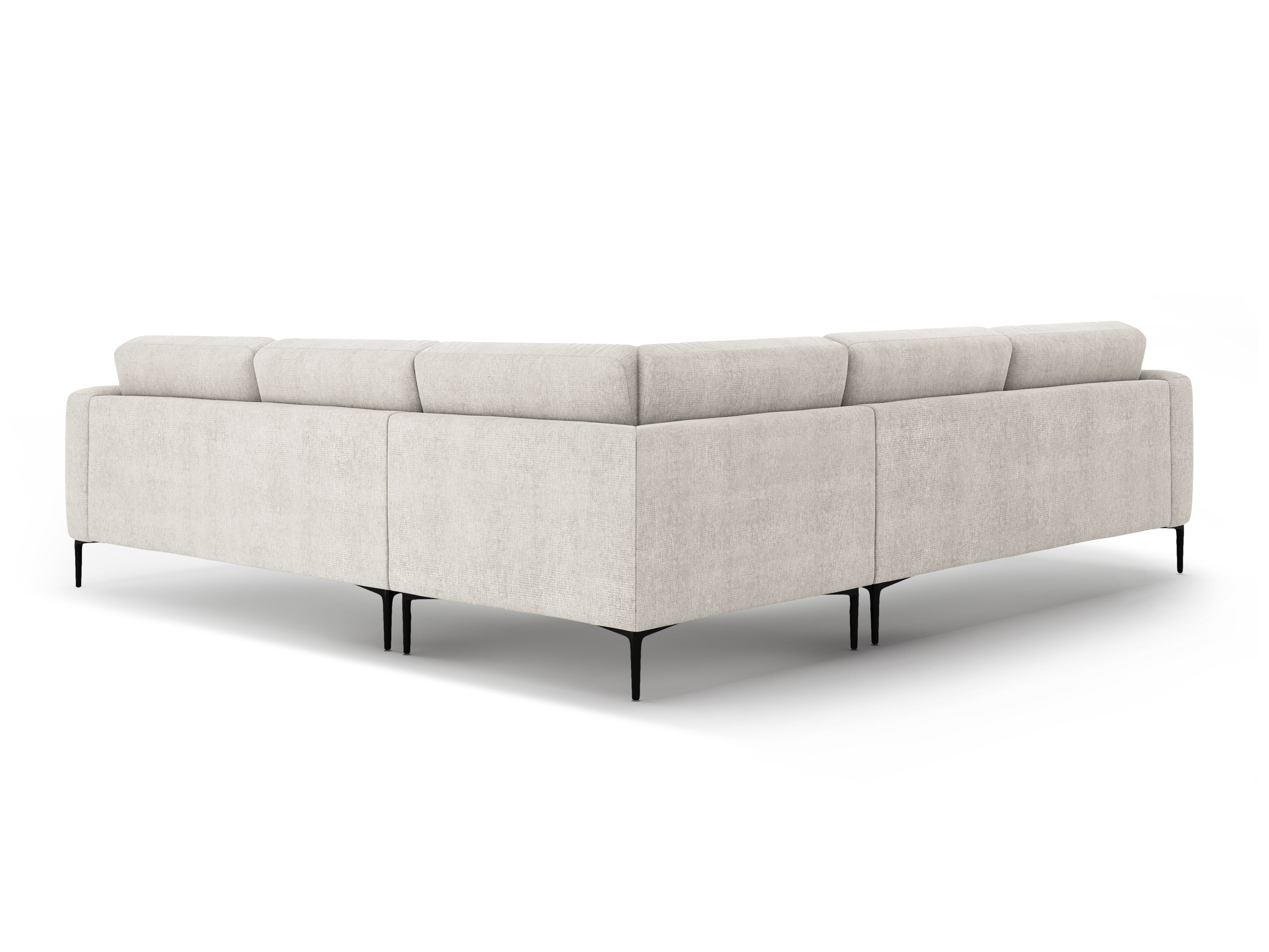 Symmetrical Corner Sofa BEMY Beige Chenille