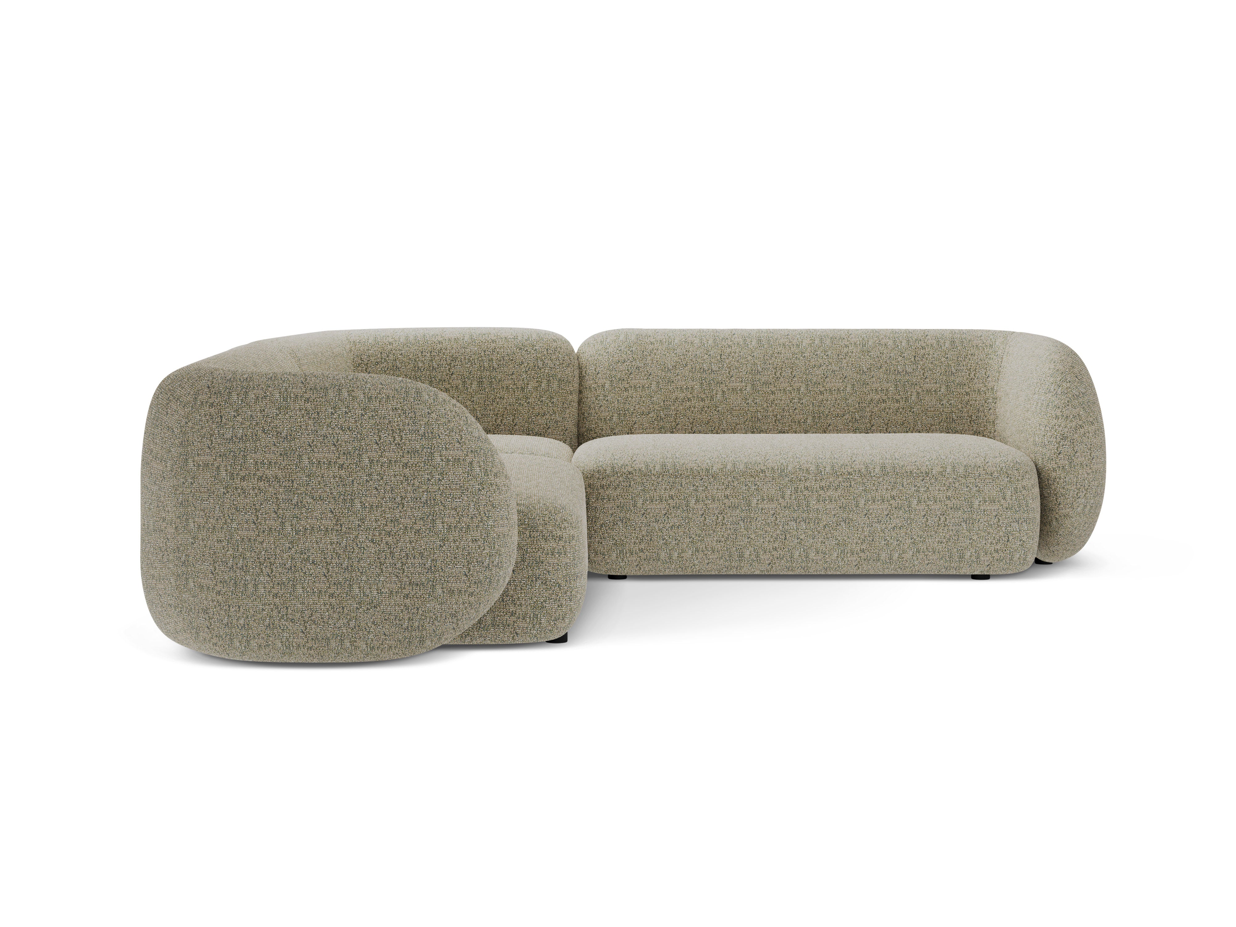 Symmetrical Corner Sofa KATE Light Green Melange