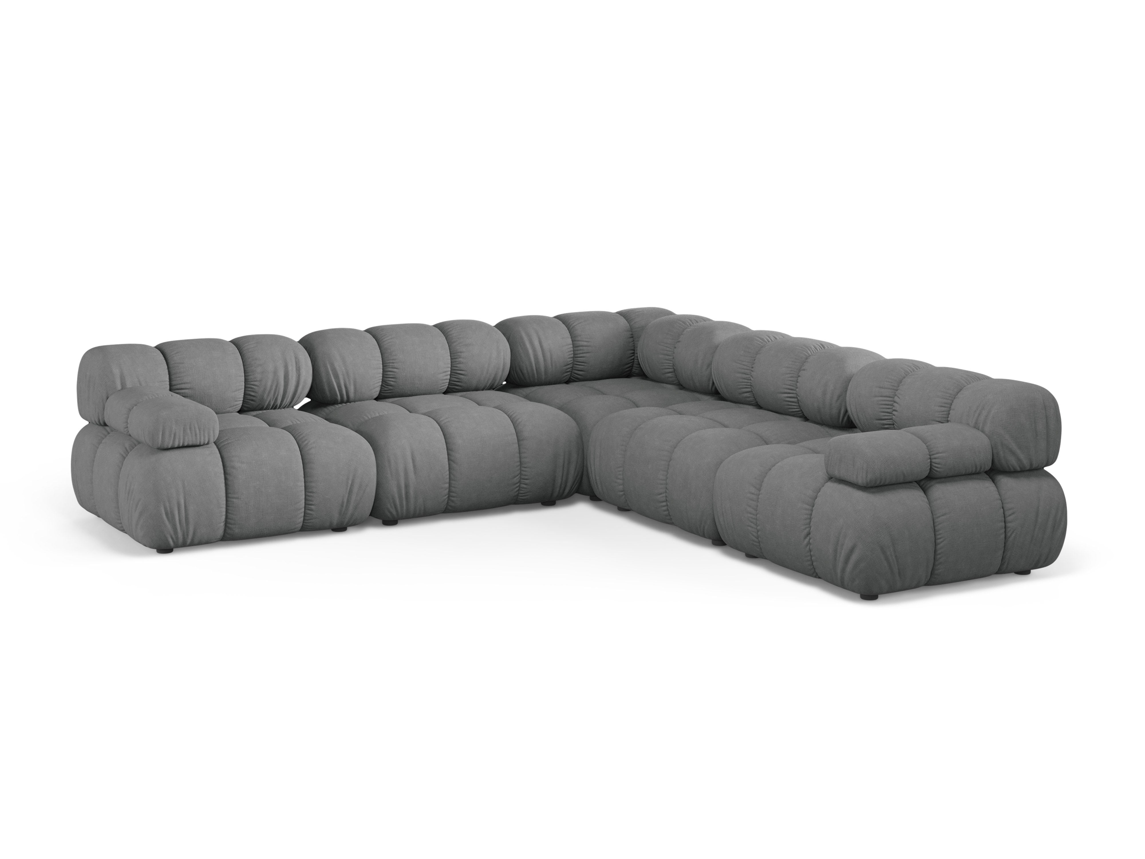 Symmetrische Eckcouch BELLIS in Grau
