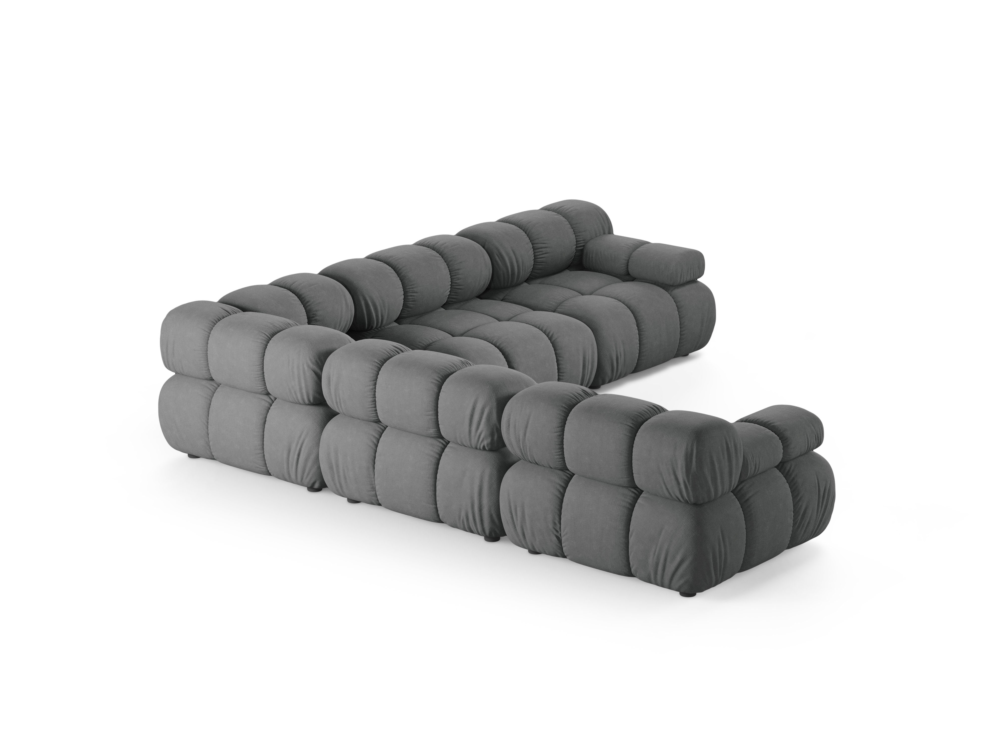 Symmetrische Eckcouch BELLIS in Grau