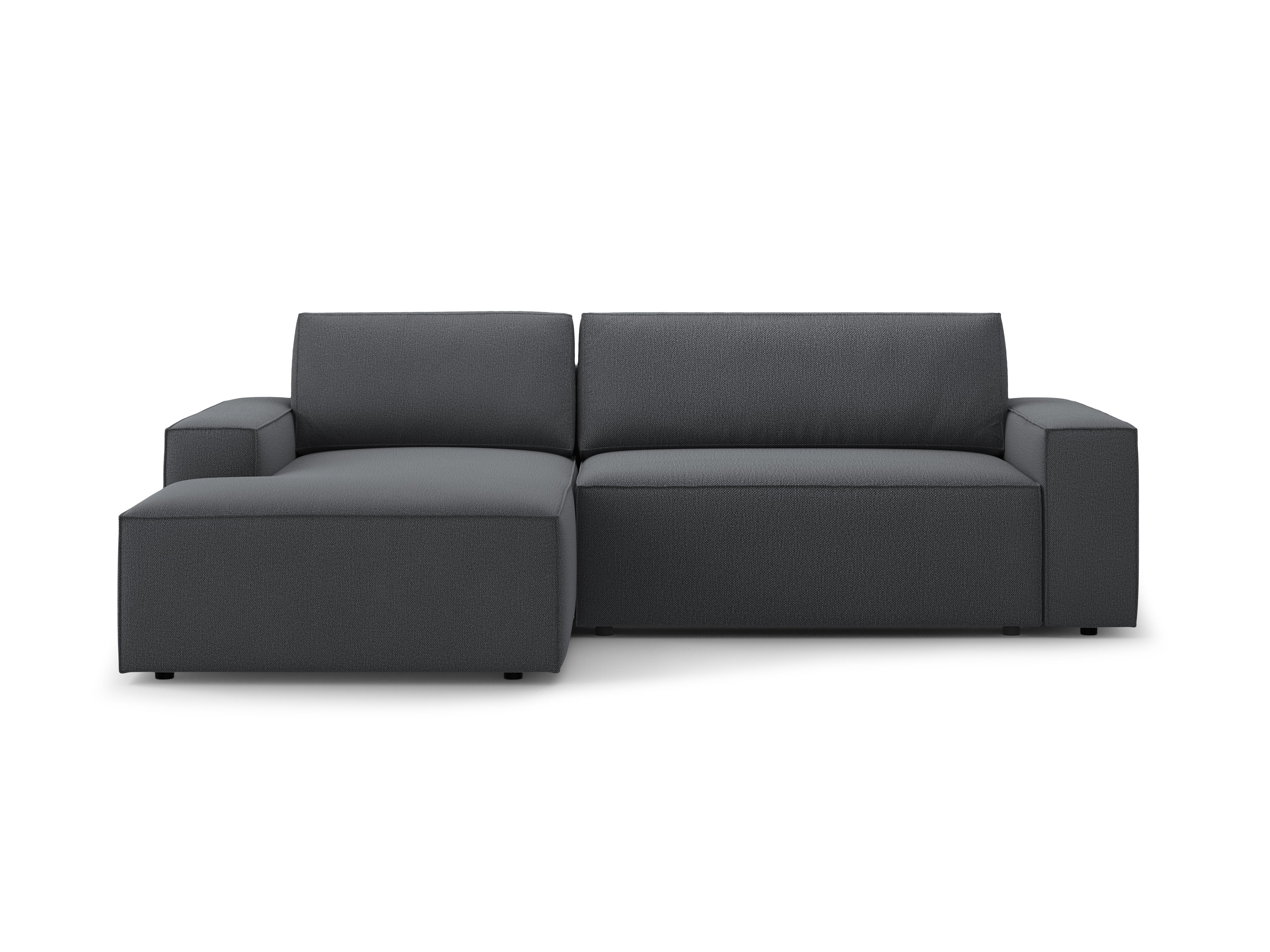 Ecksofa links mit Schlaffunktion JODIE dunkelgrau