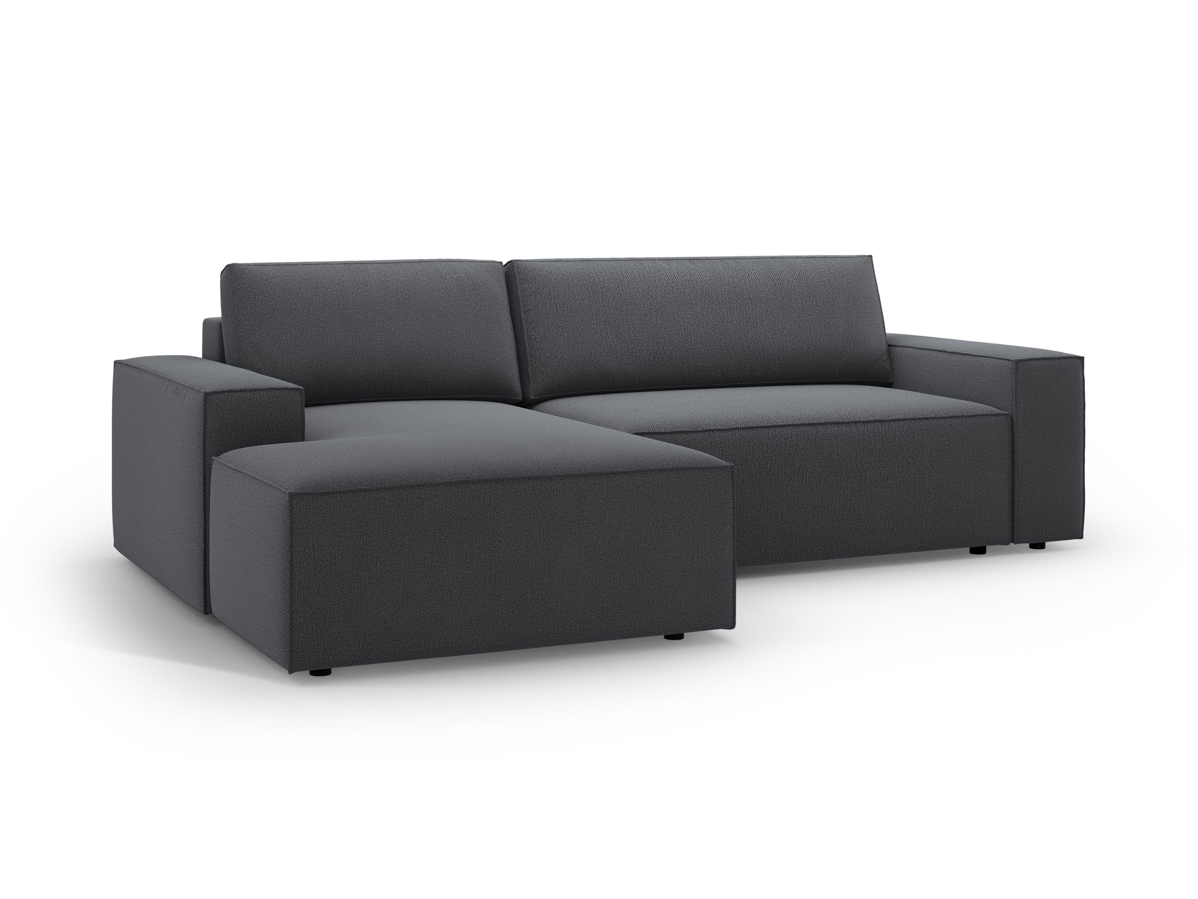 Ecksofa links mit Schlaffunktion JODIE dunkelgrau