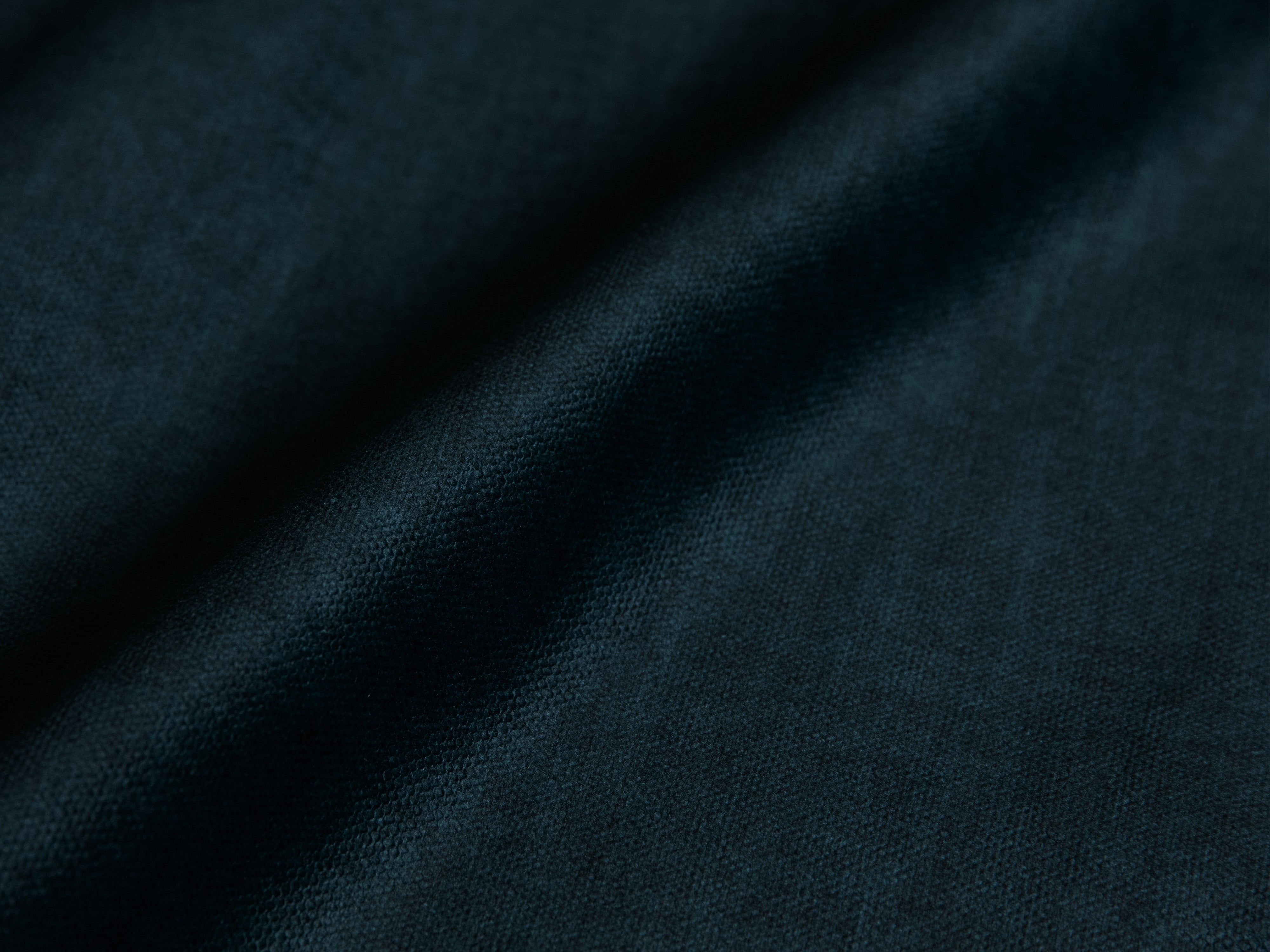 Left-handed velvet 3-seater Martin Petrol Martin