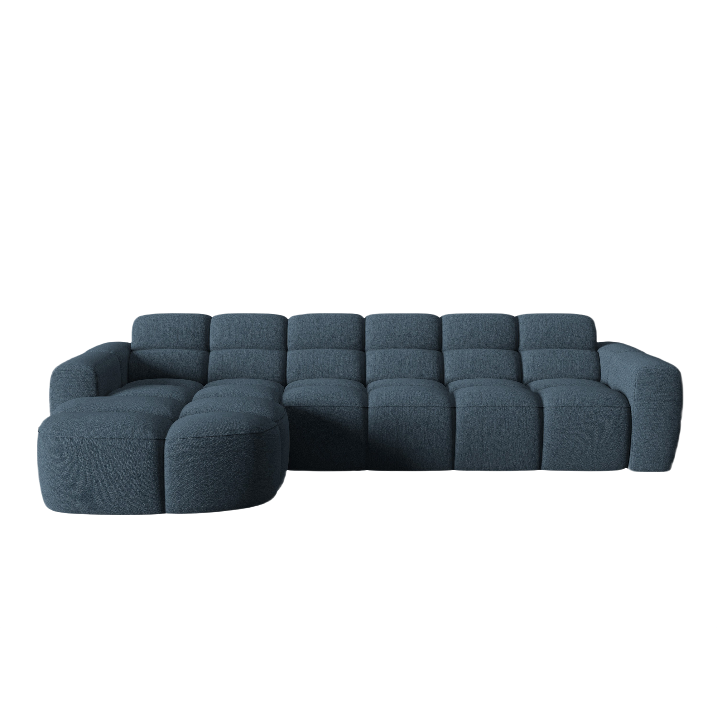 Linksseitige Eckcouch LISA dunkelblaues Chenille [Monika] [Julia spr]