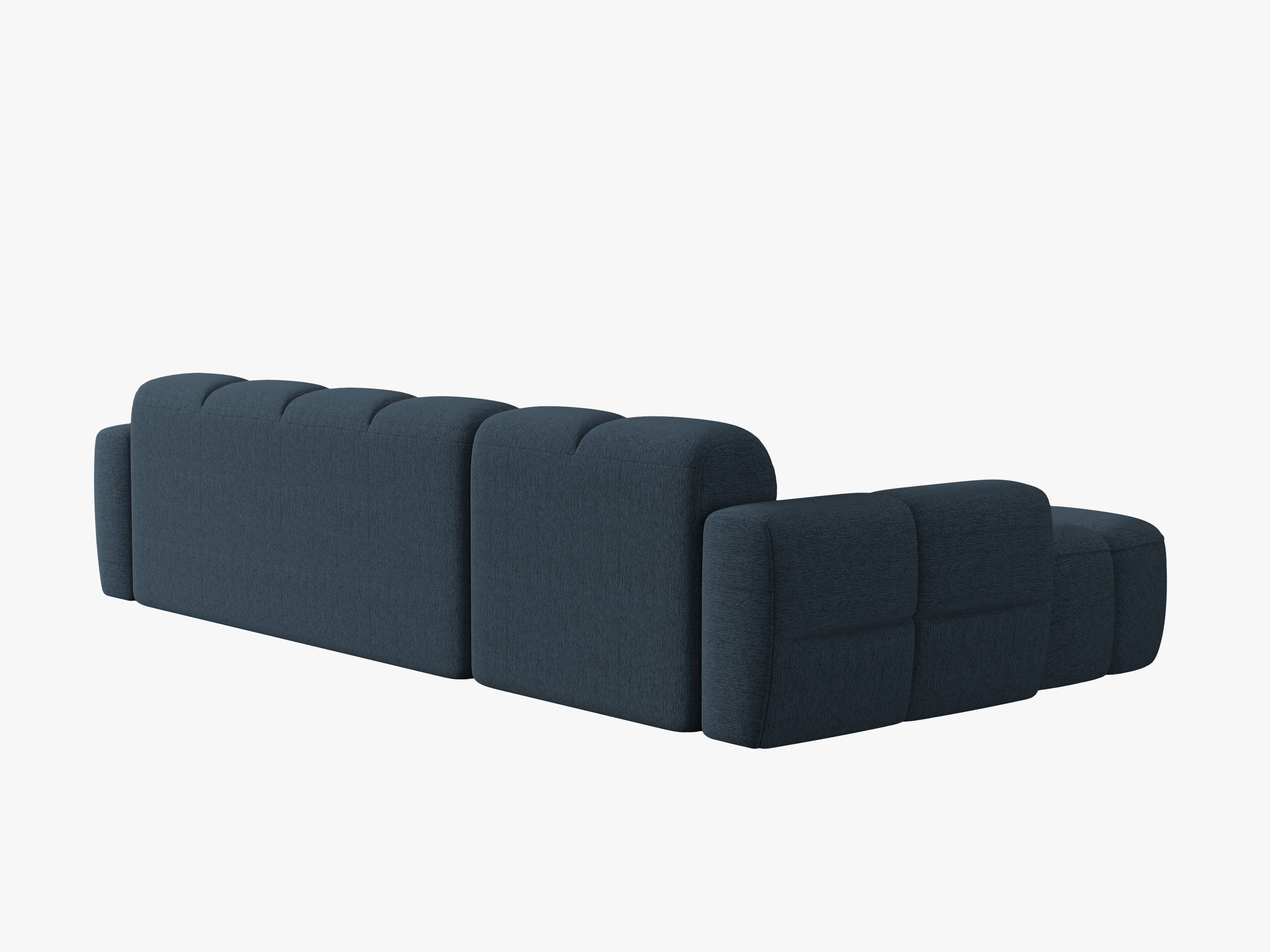 Linksseitige Eckcouch LISA dunkelblaues Chenille [Monika] [Julia spr]