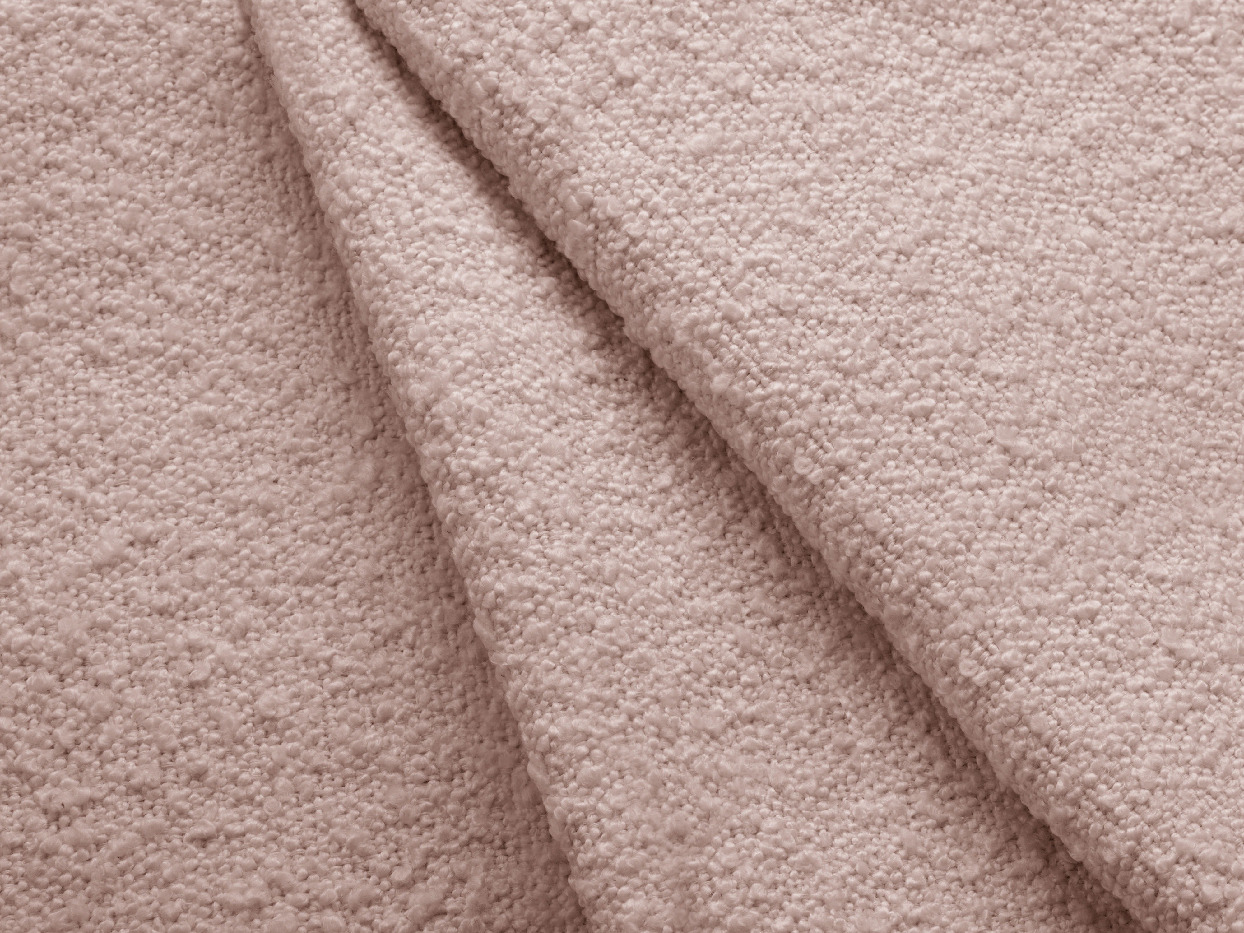 Right-facing 4-seater sofa KATE pink boucle [Monika]