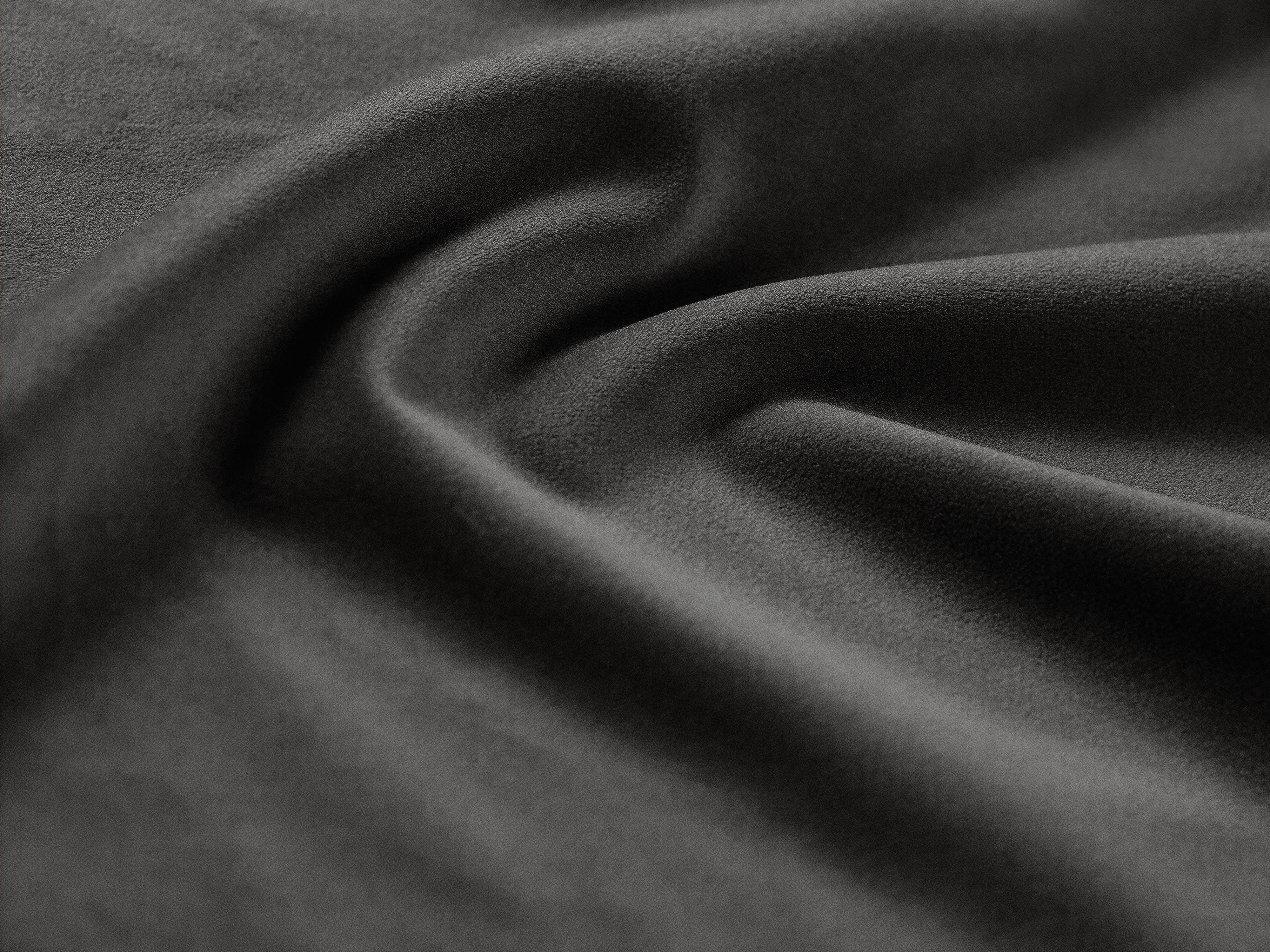 Samt-Ecksofa links 3-Sitzer JODIE dunkelgrau