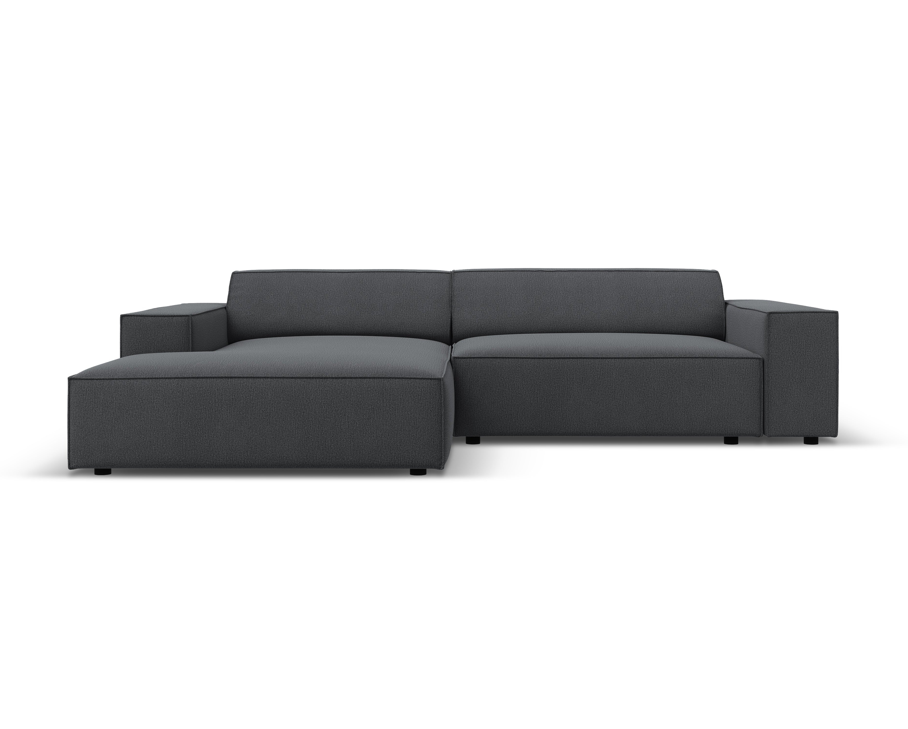 Linksseitige 3-Sitzer-Eckcouch JODIE in Grau