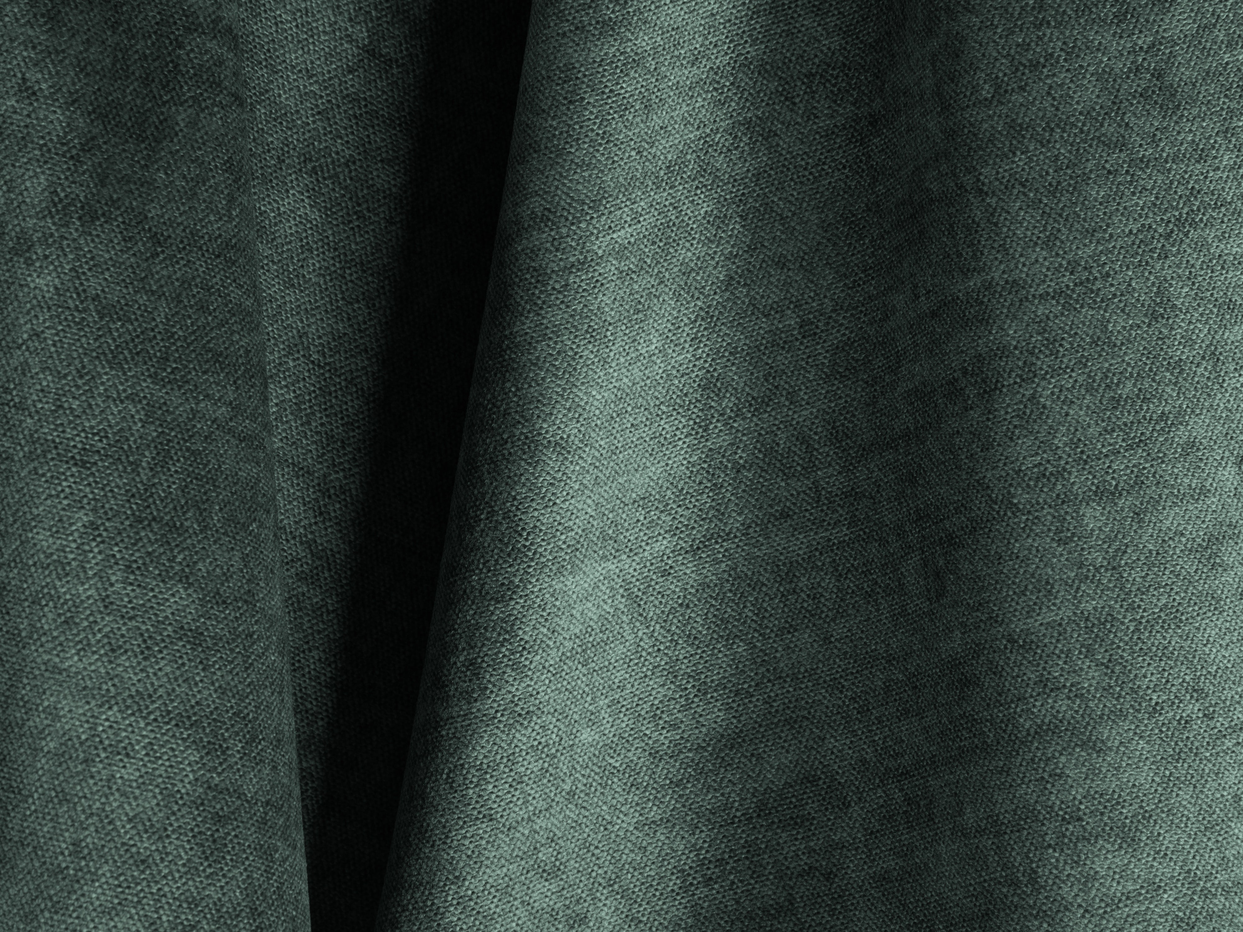 Left-handed 2-seater velvet Martin Petrol