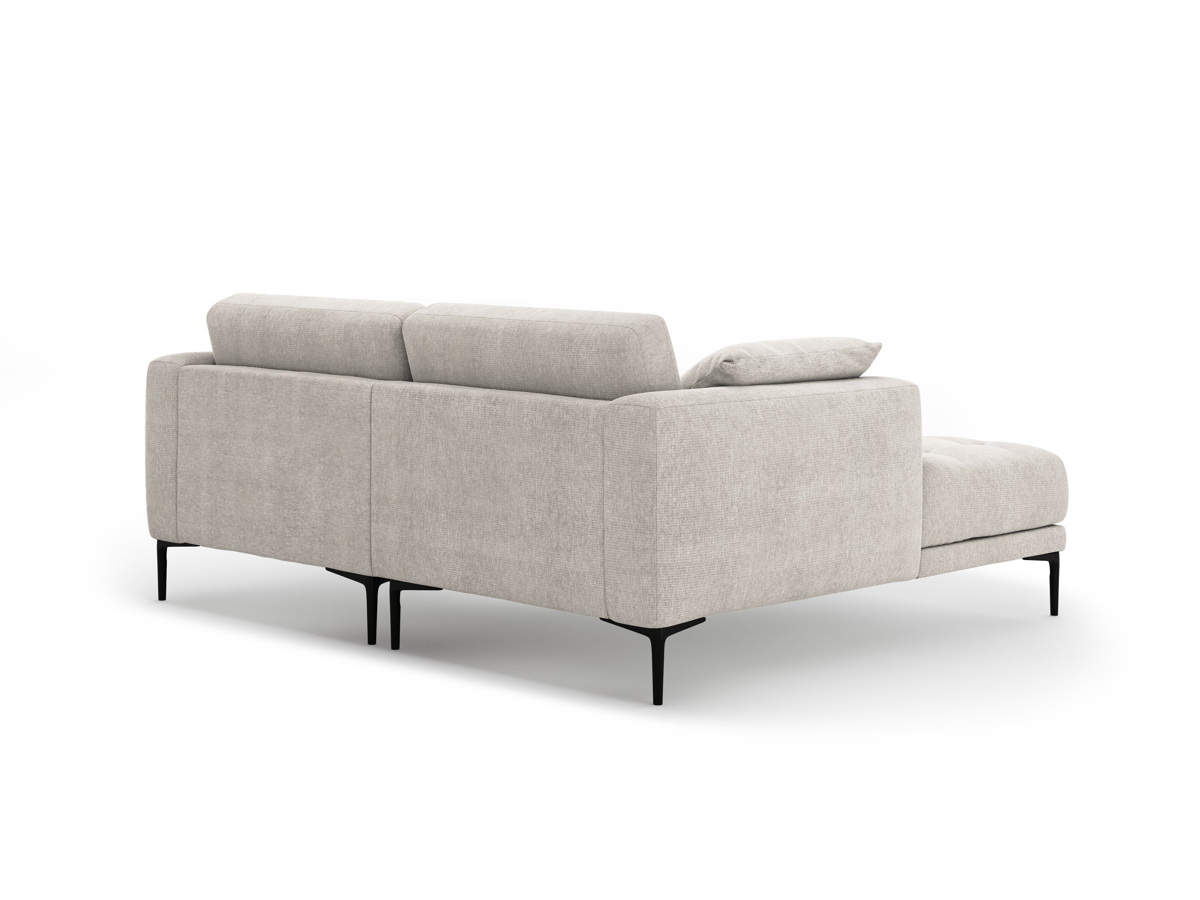 Ecksofa links BEMY beige Chenille