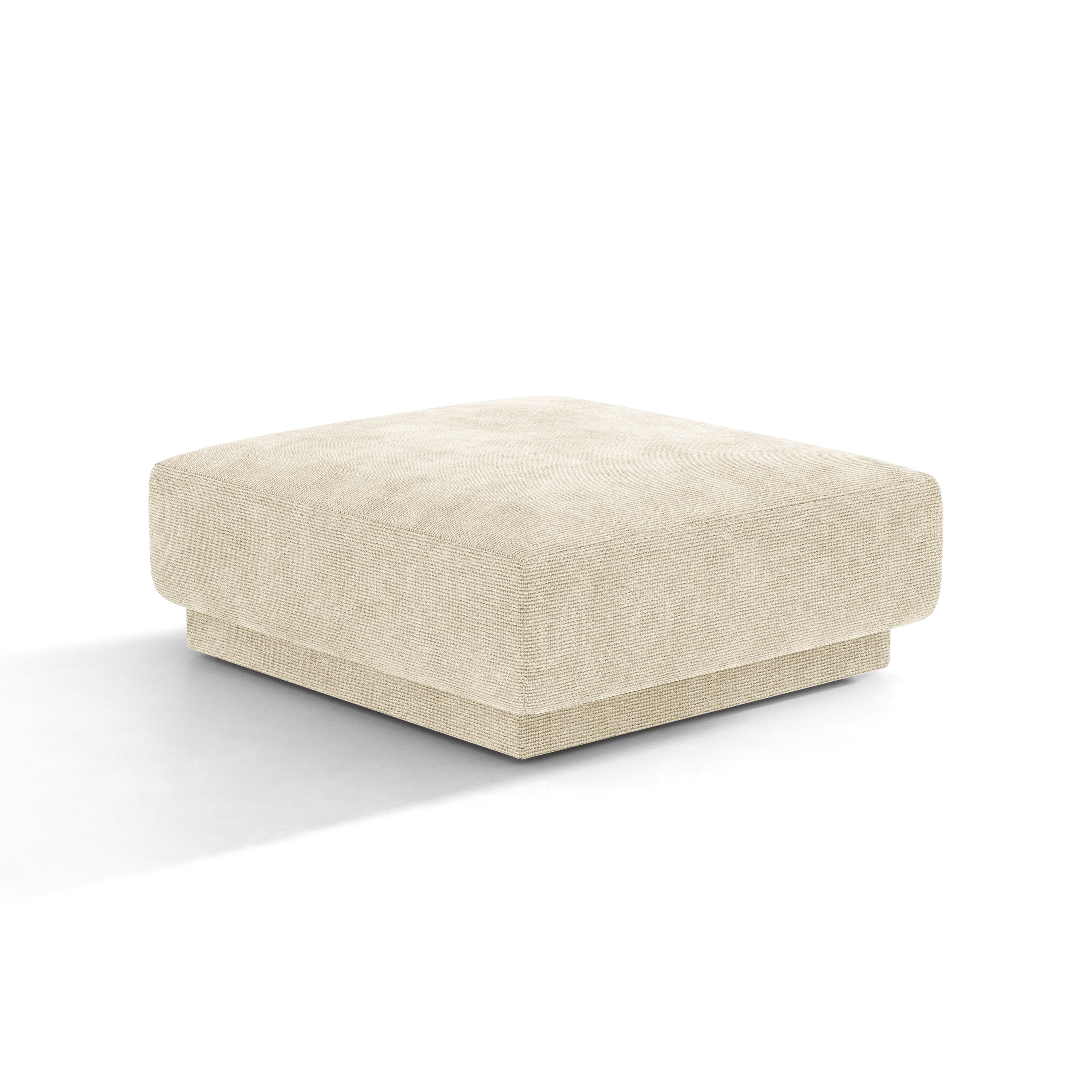 Puf MILEY hellbeige Chenille seidig