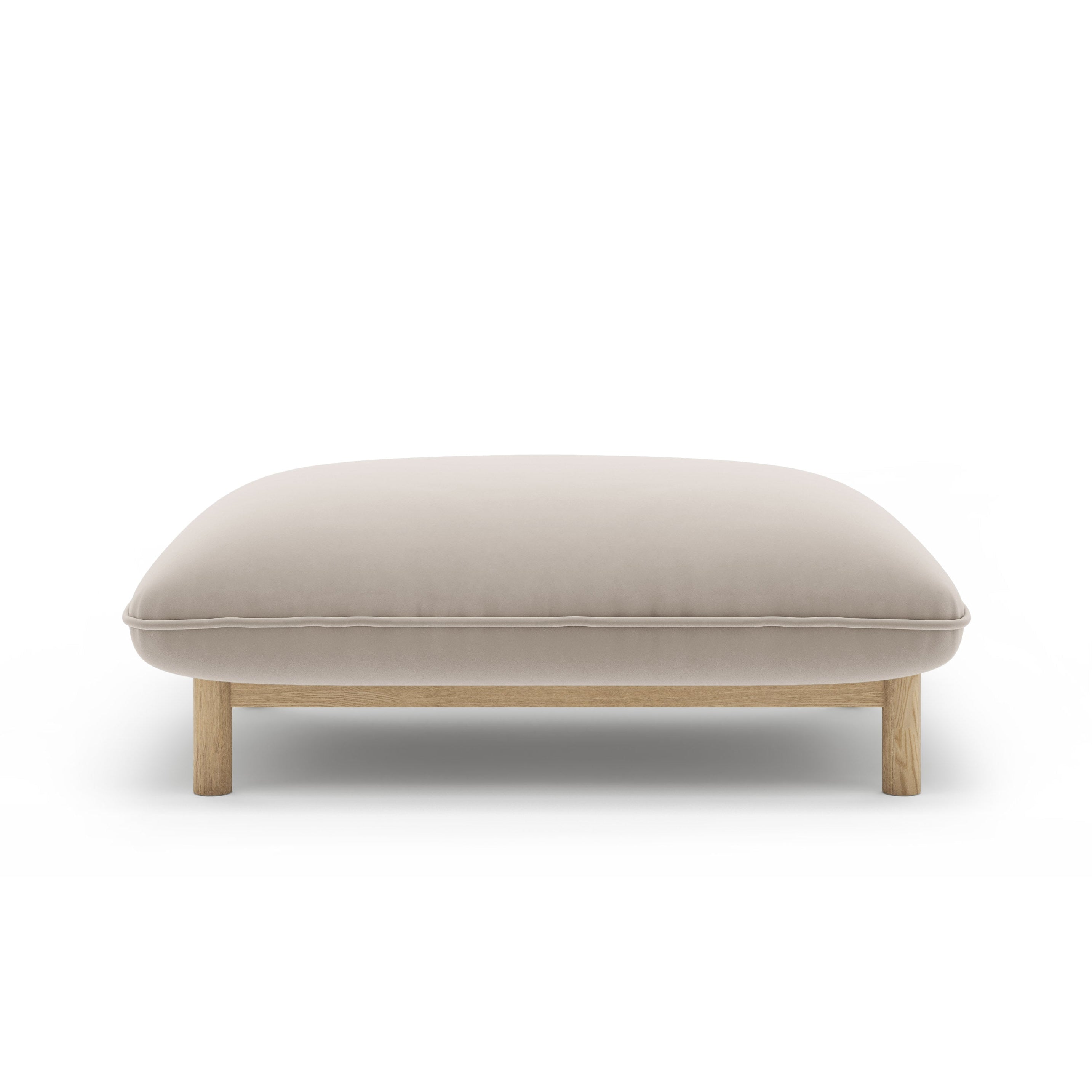 Samt Pouf ADA hellbeige