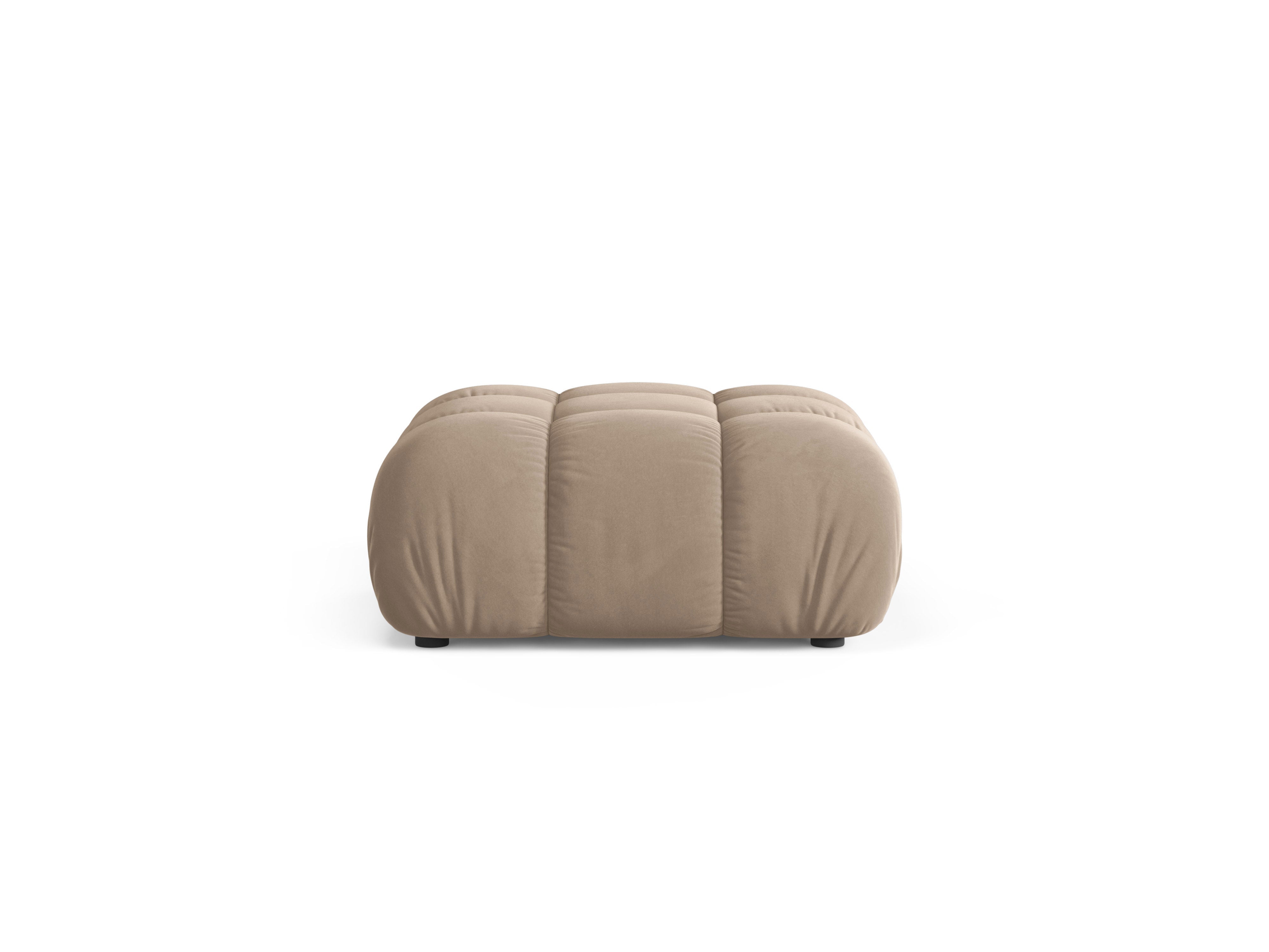 Puff / Modul BELLIS in beigem Velours