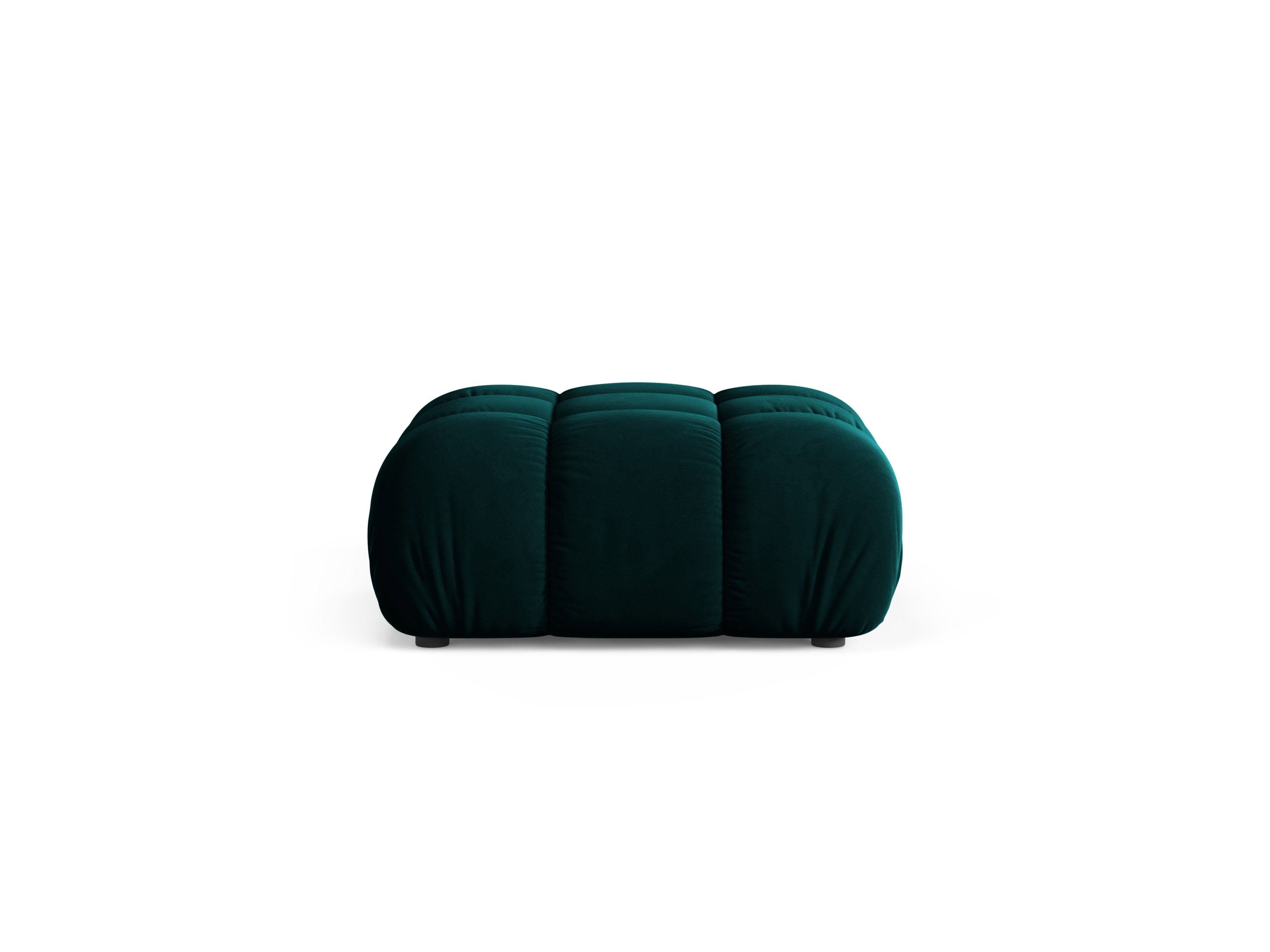 Puff / Modul BELLIS tief petrol Samt
