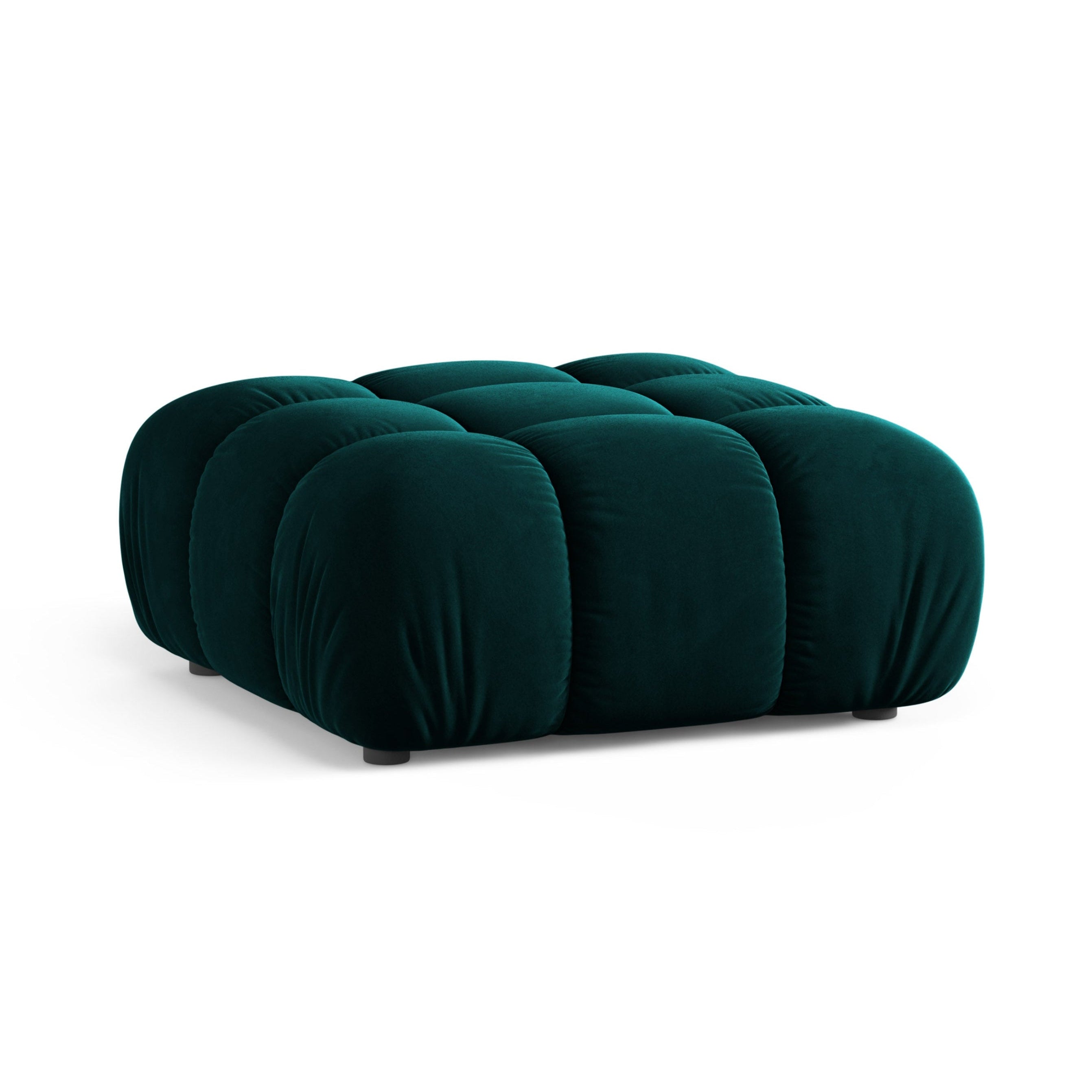 Puff / Modul BELLIS tief petrol Samt