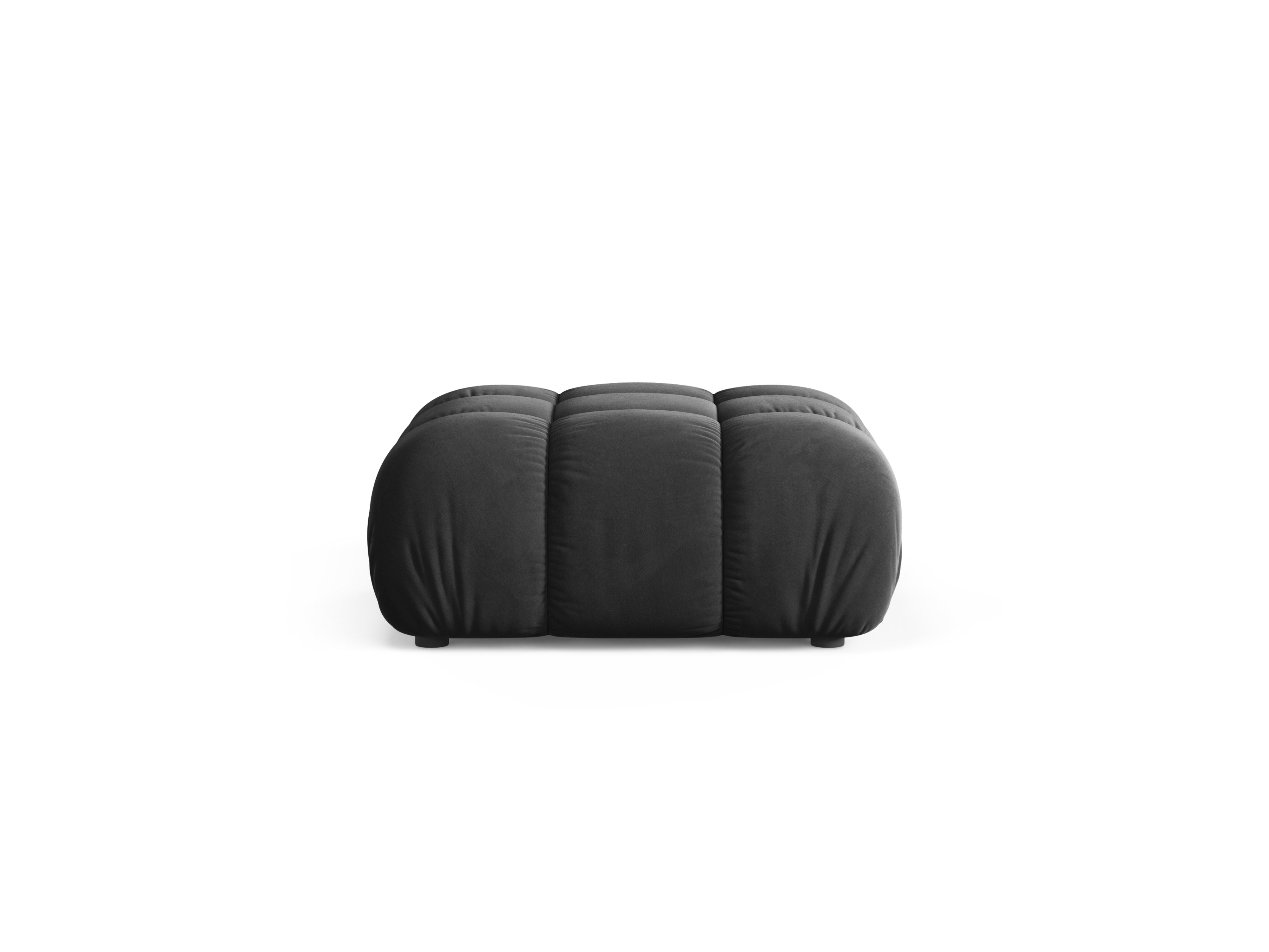 Puff / Modul BELLIS dunkelgrau Samt