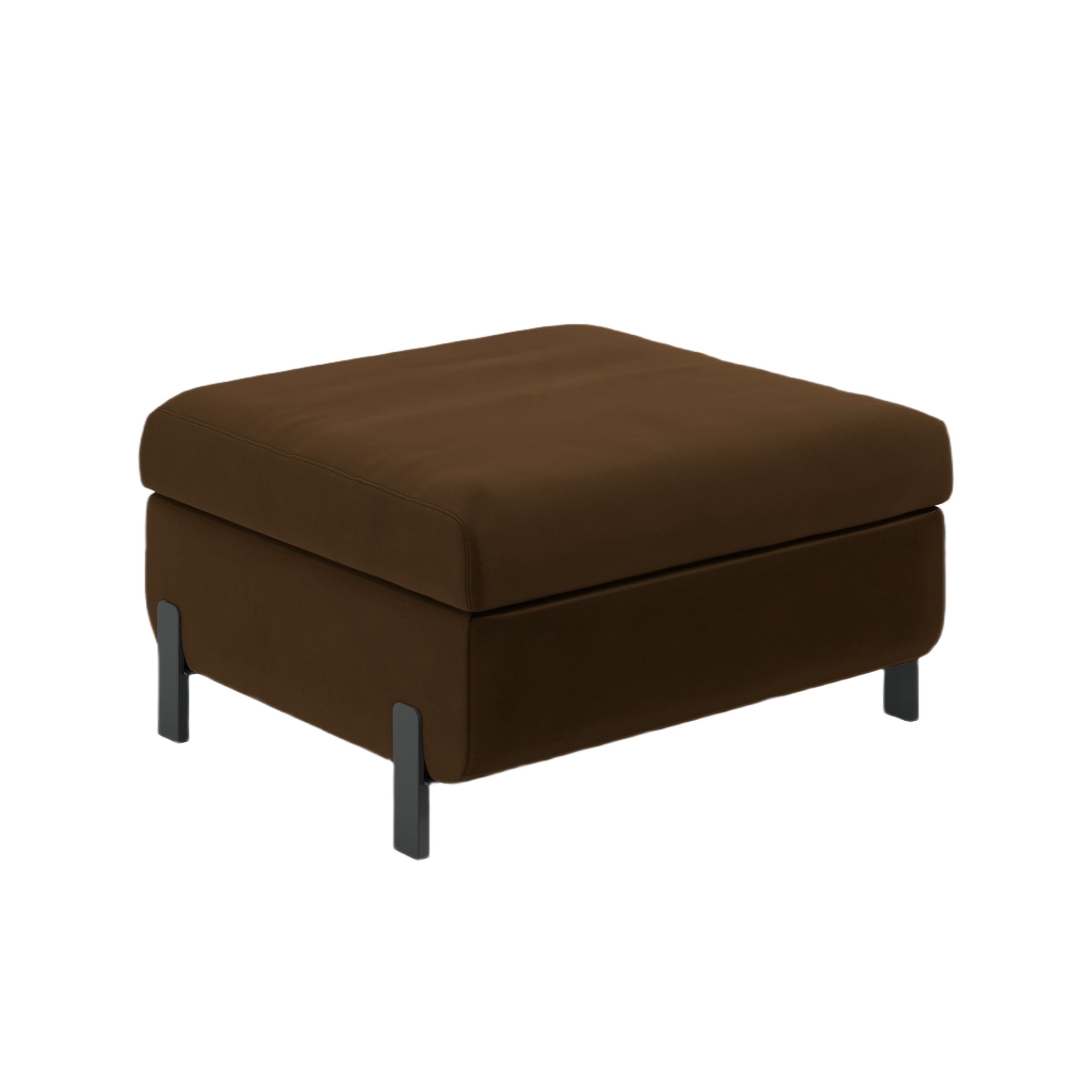 Velvet Fumpu with Box, "Gloria", 1 Seat, Chocolate, 87x72x46
Made in Europe