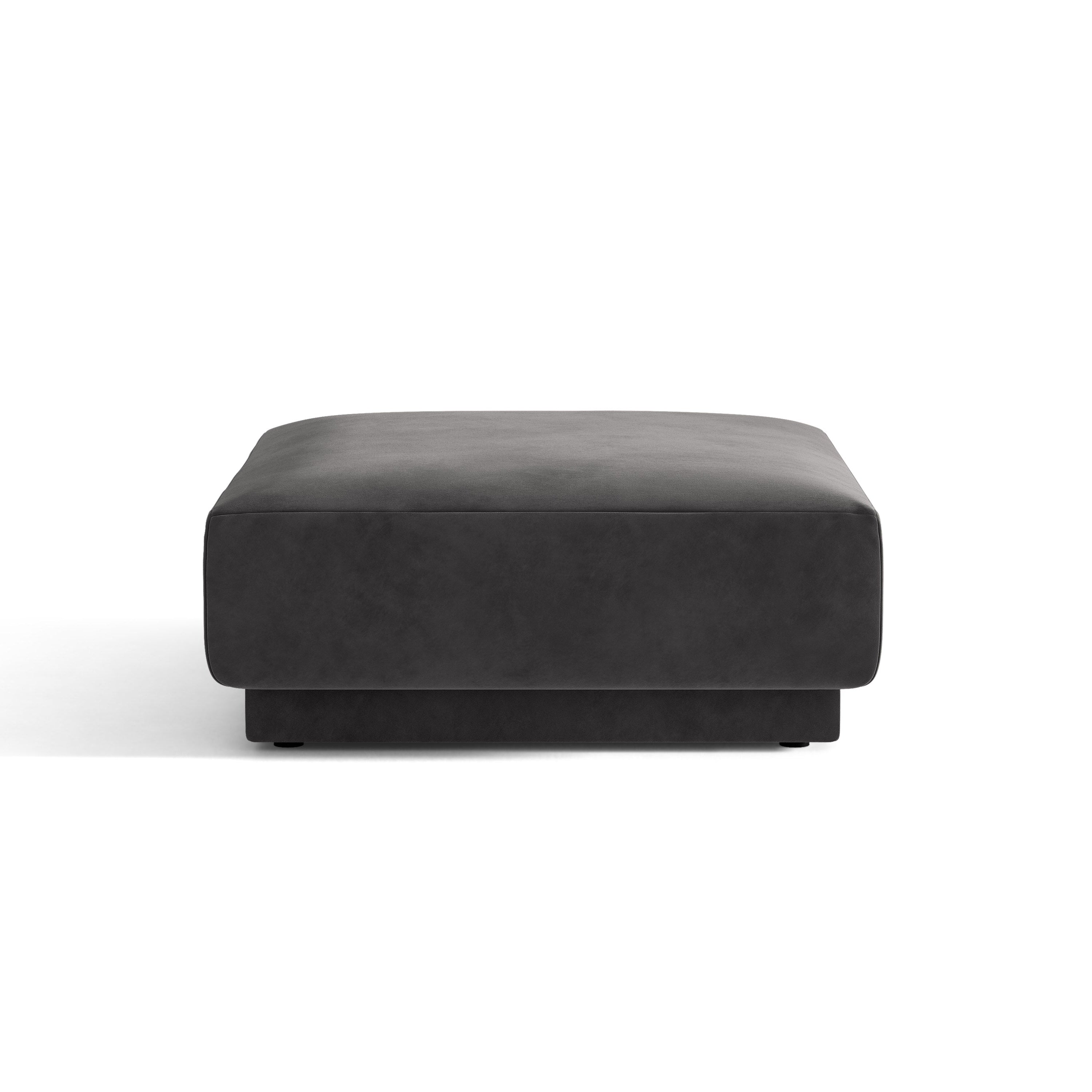 Pouf Velvety Miley dunkelgrau